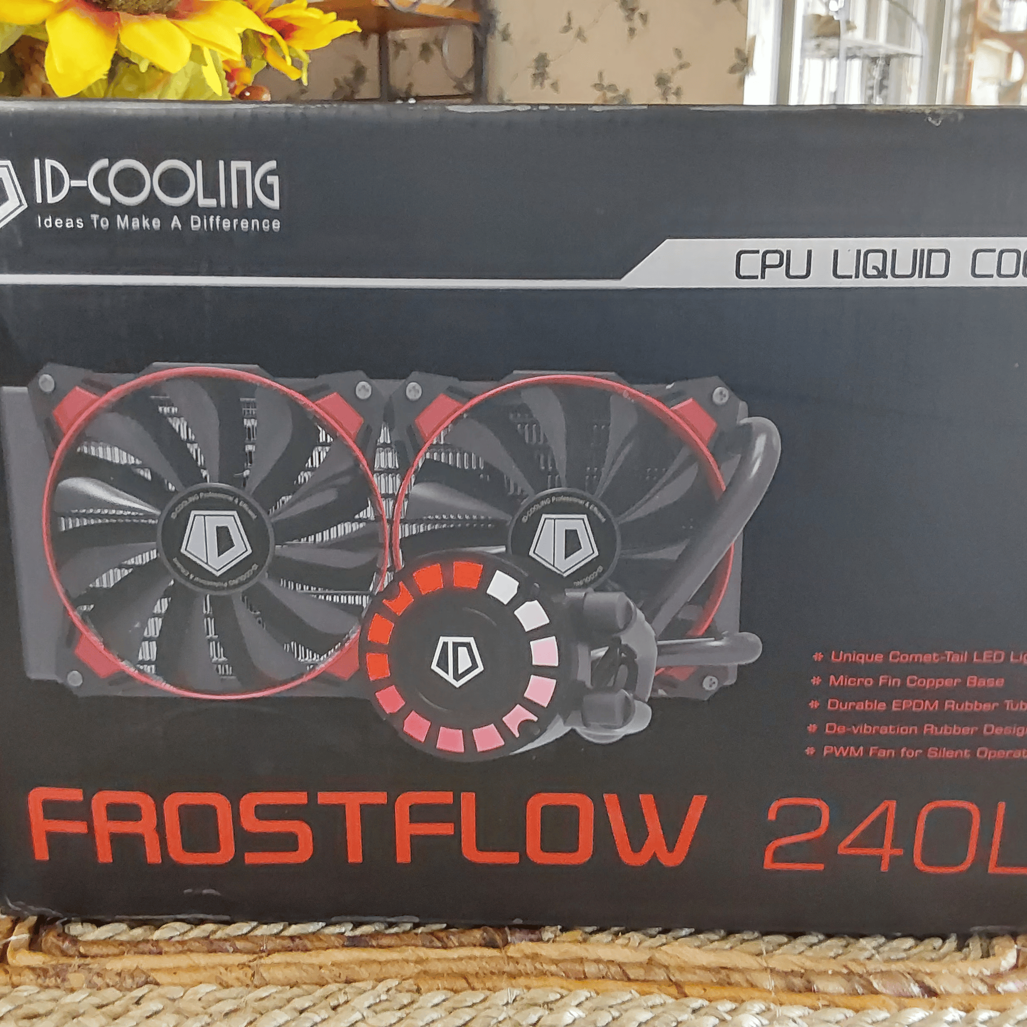 NEW ID-COOLING FROSTFLOW 240L AIO CPU Cooler with Comet-tail LED Lighting