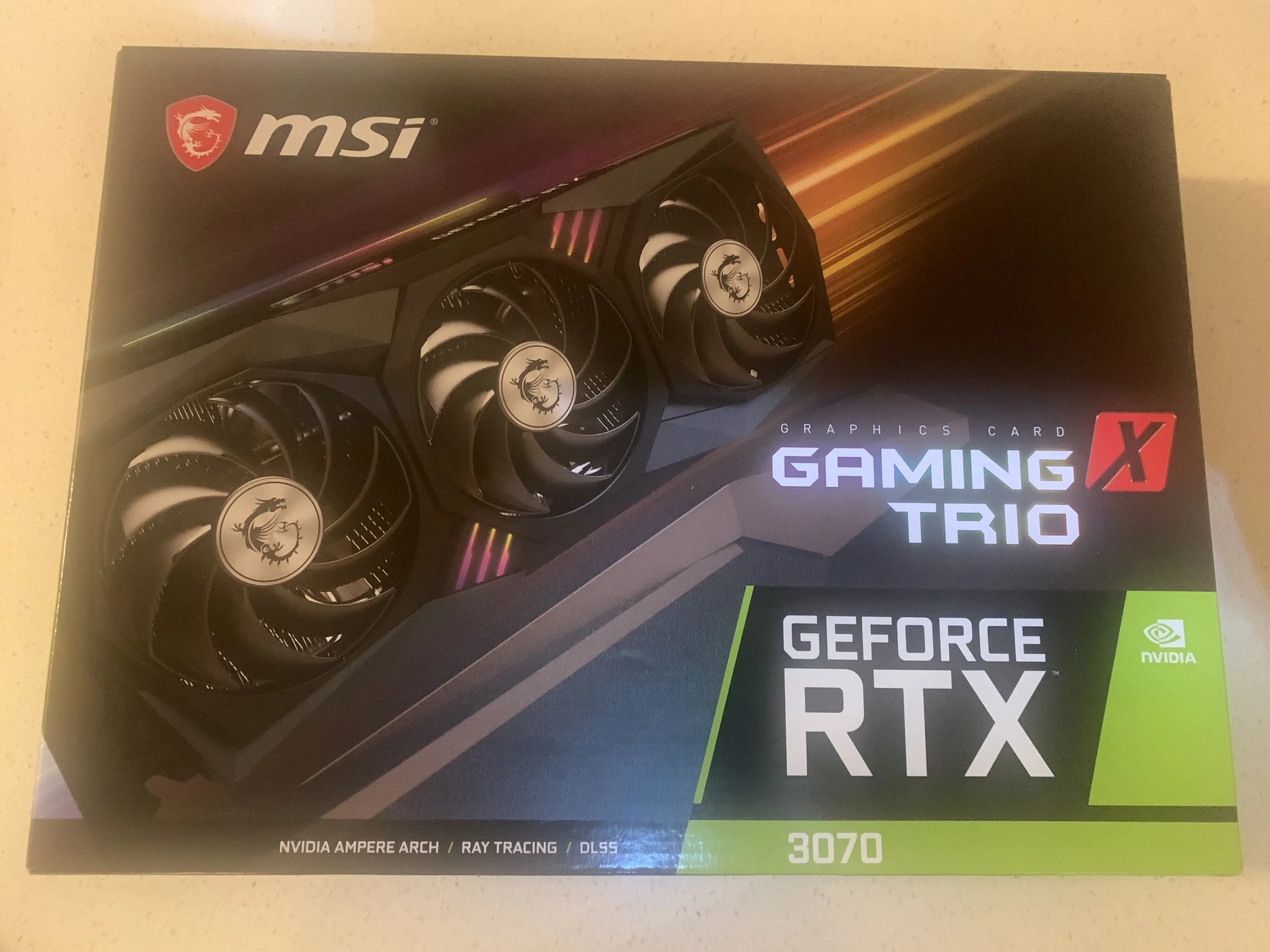 MSI GeForce RTX 3070 GAMING X Trio (W/ Original Accessories) 8GB GDDR6 Graphics Card