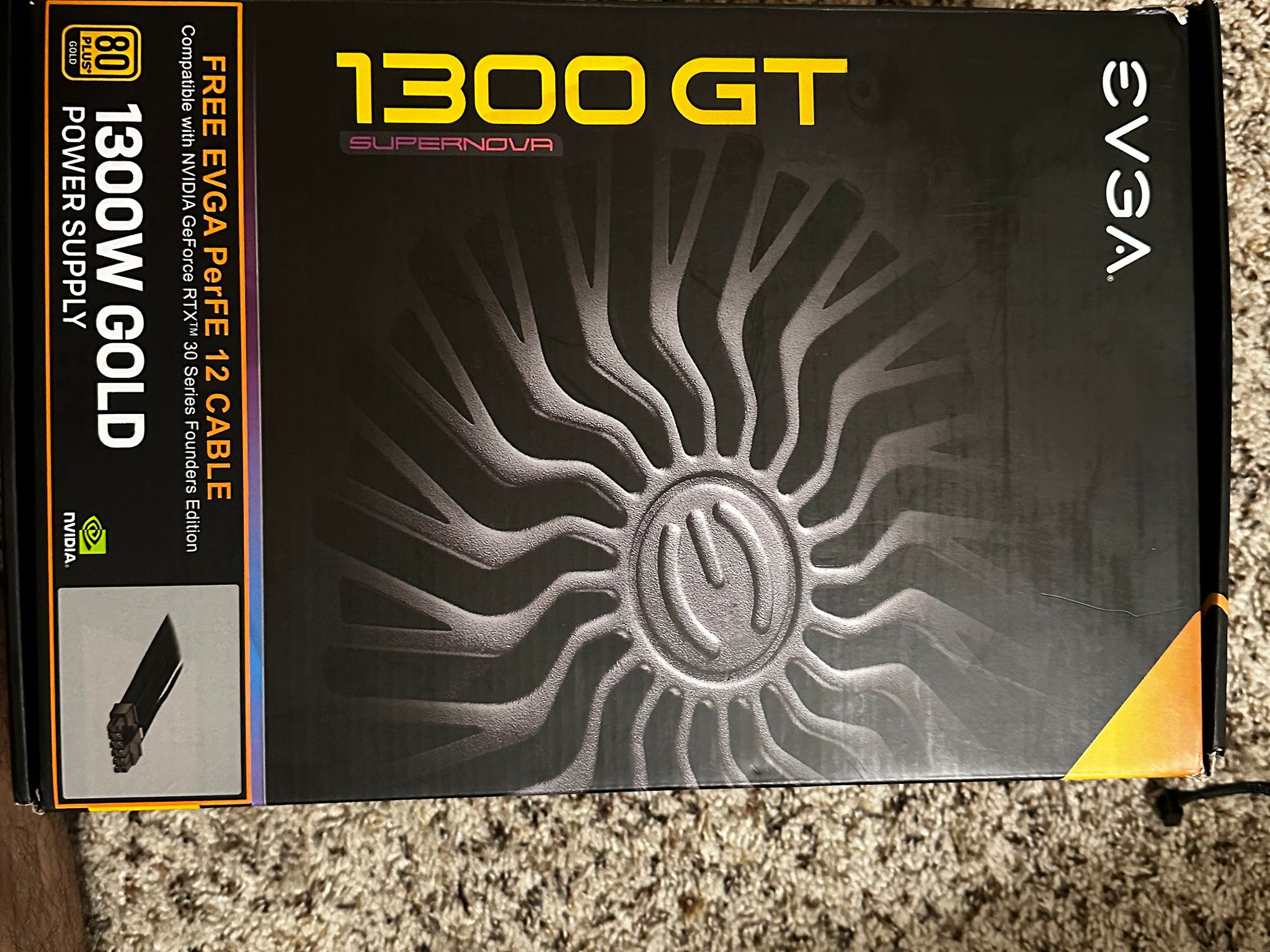 EVGa 1300w Supernova GT, Includes all cables and 12vhpwr