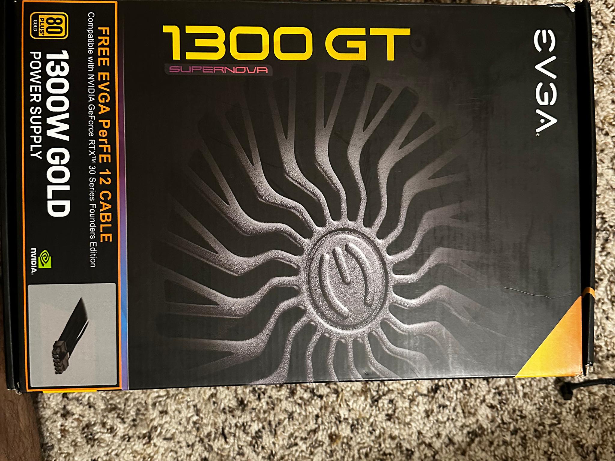 EVGa 1300w Supernova GT, Includes all cables and 12vhpwr