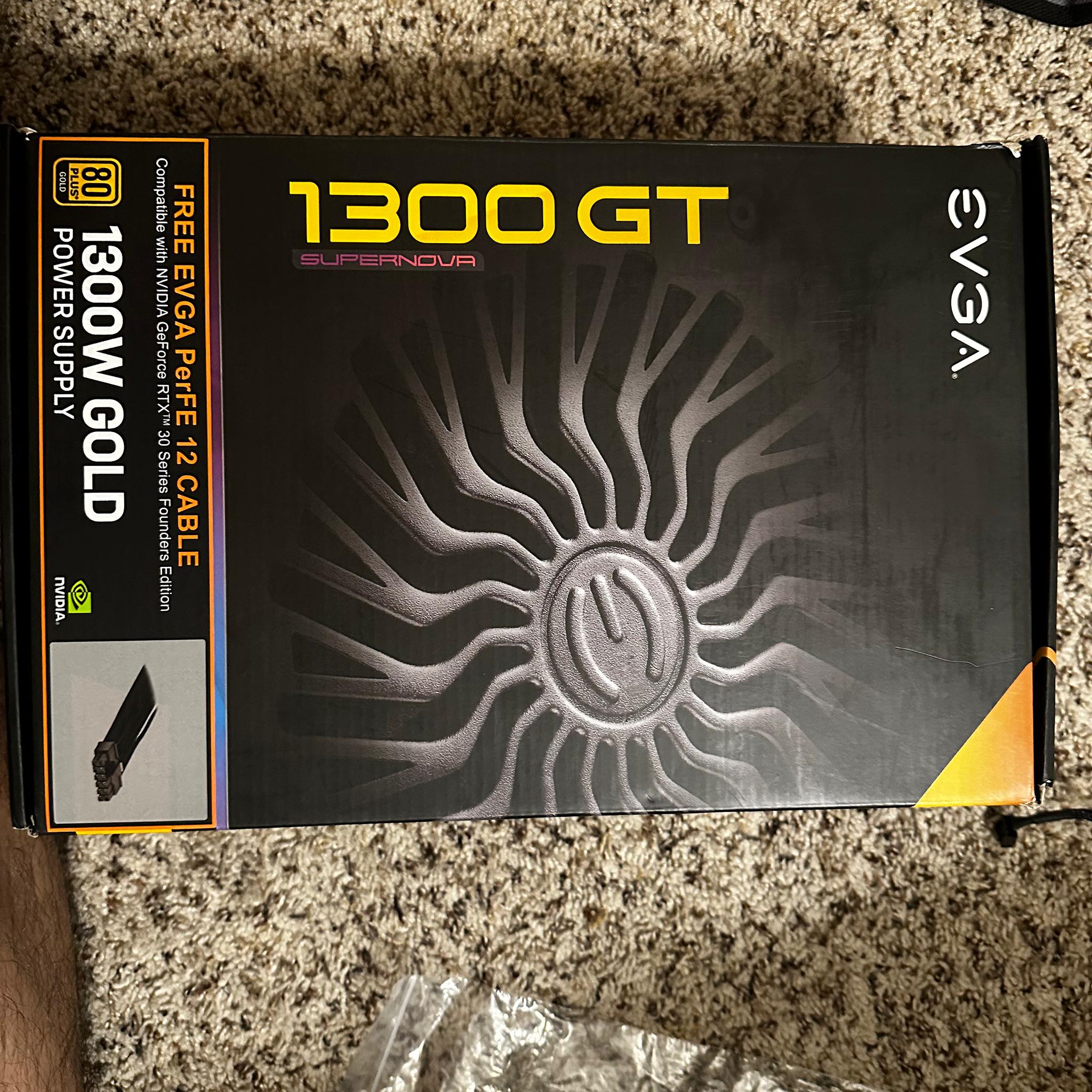 EVGa 1300w Supernova GT, Includes all cables and 12vhpwr
