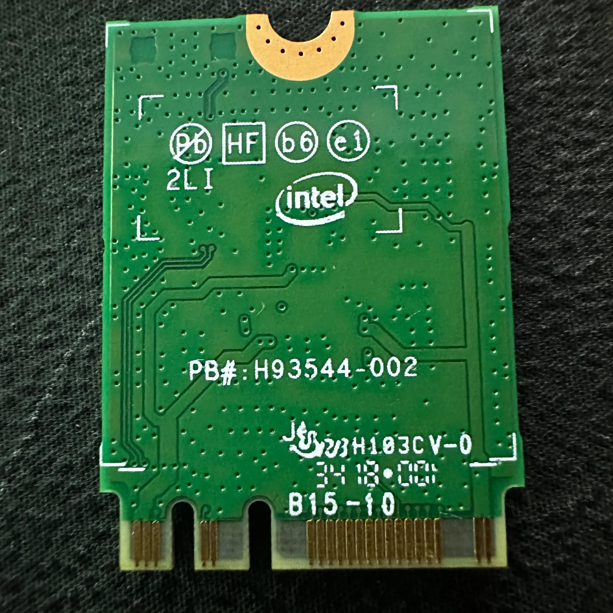M.2 WiFi & Bluetooth Card | Intel 8265NGW | Up to 867 Mbps