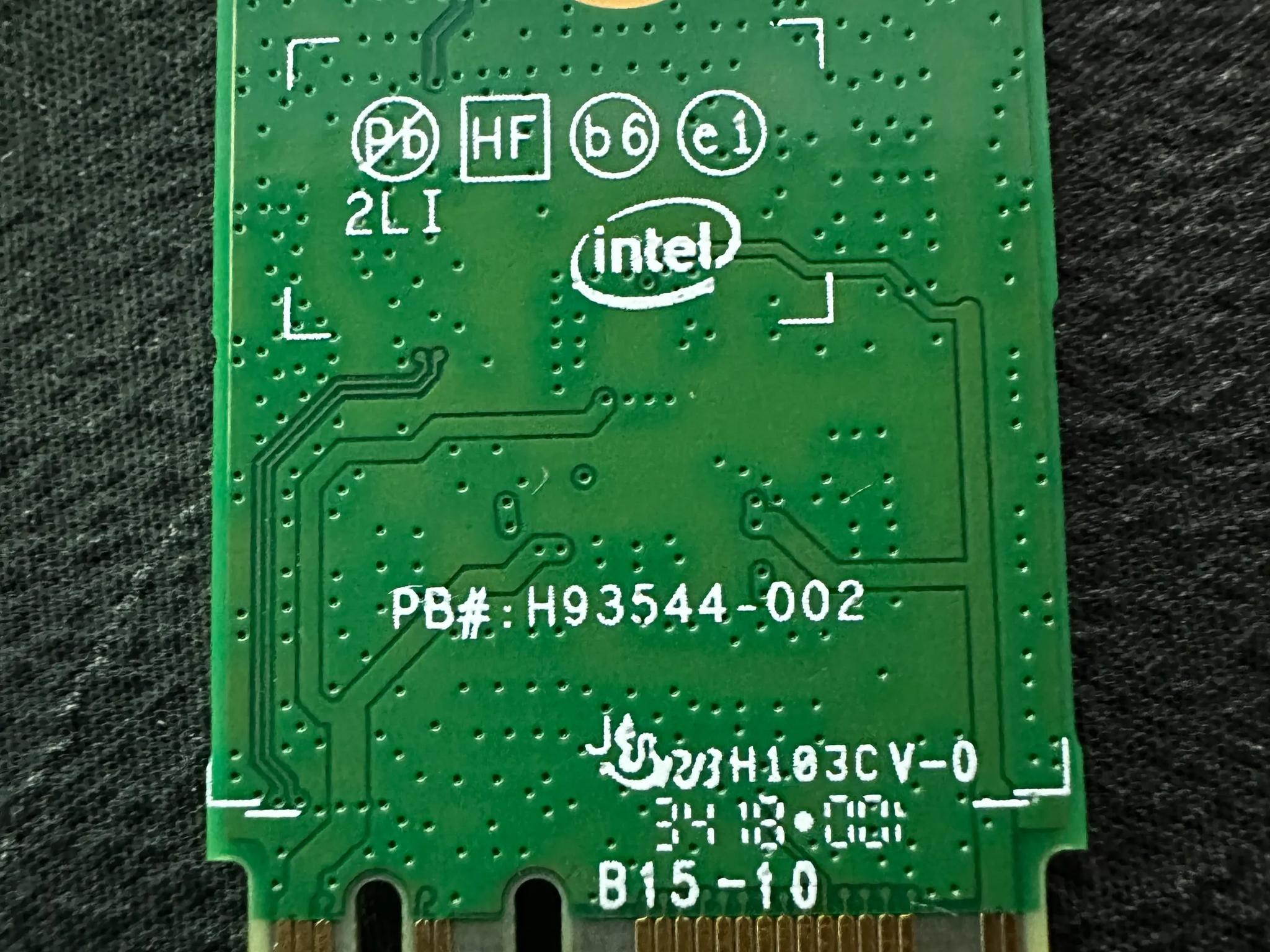 M.2 WiFi & Bluetooth Card | Intel 8265NGW | Up to 867 Mbps