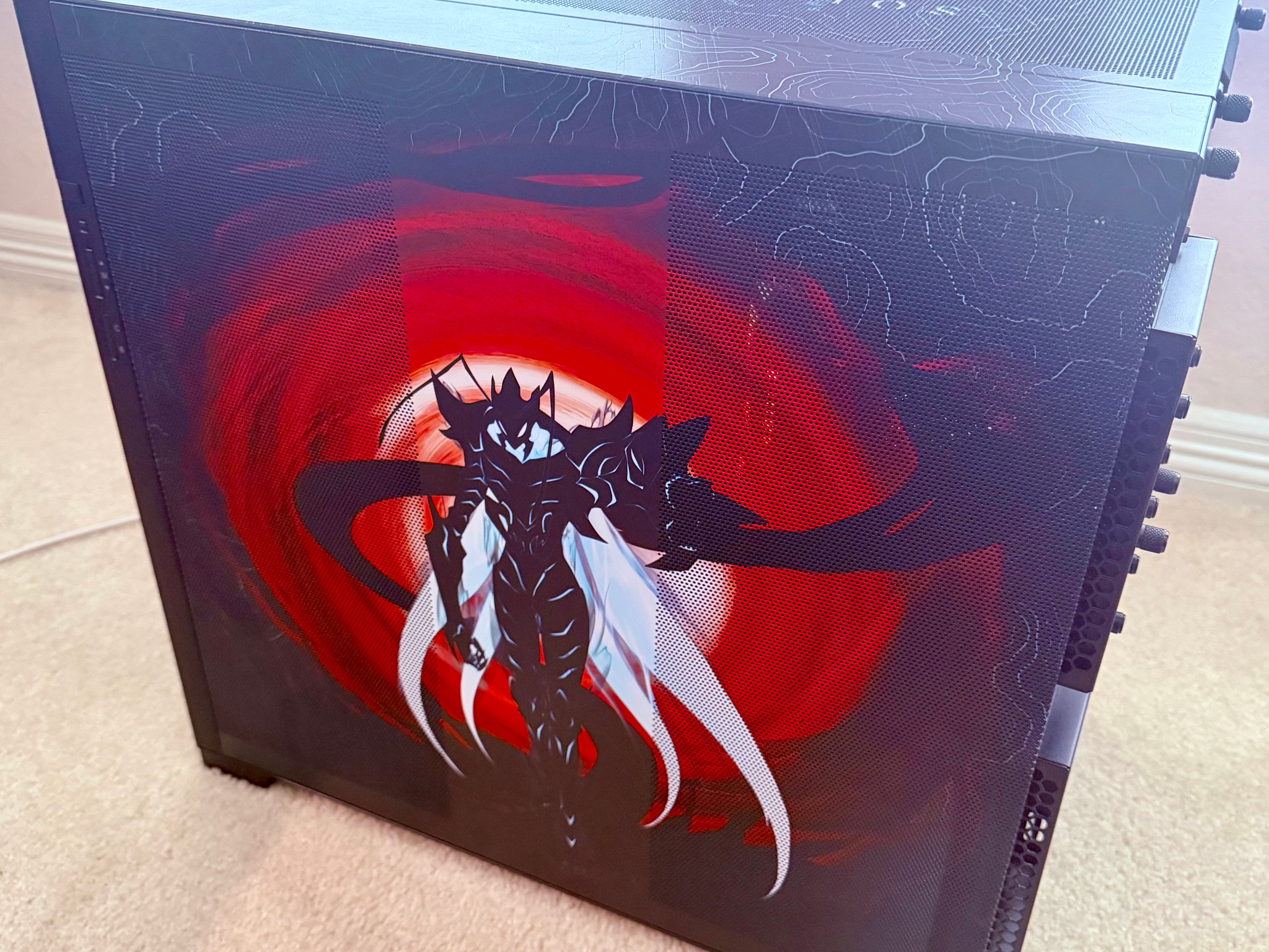 Custom Solo Leveling Art Gaming PC RGB Case | APNX V2-F