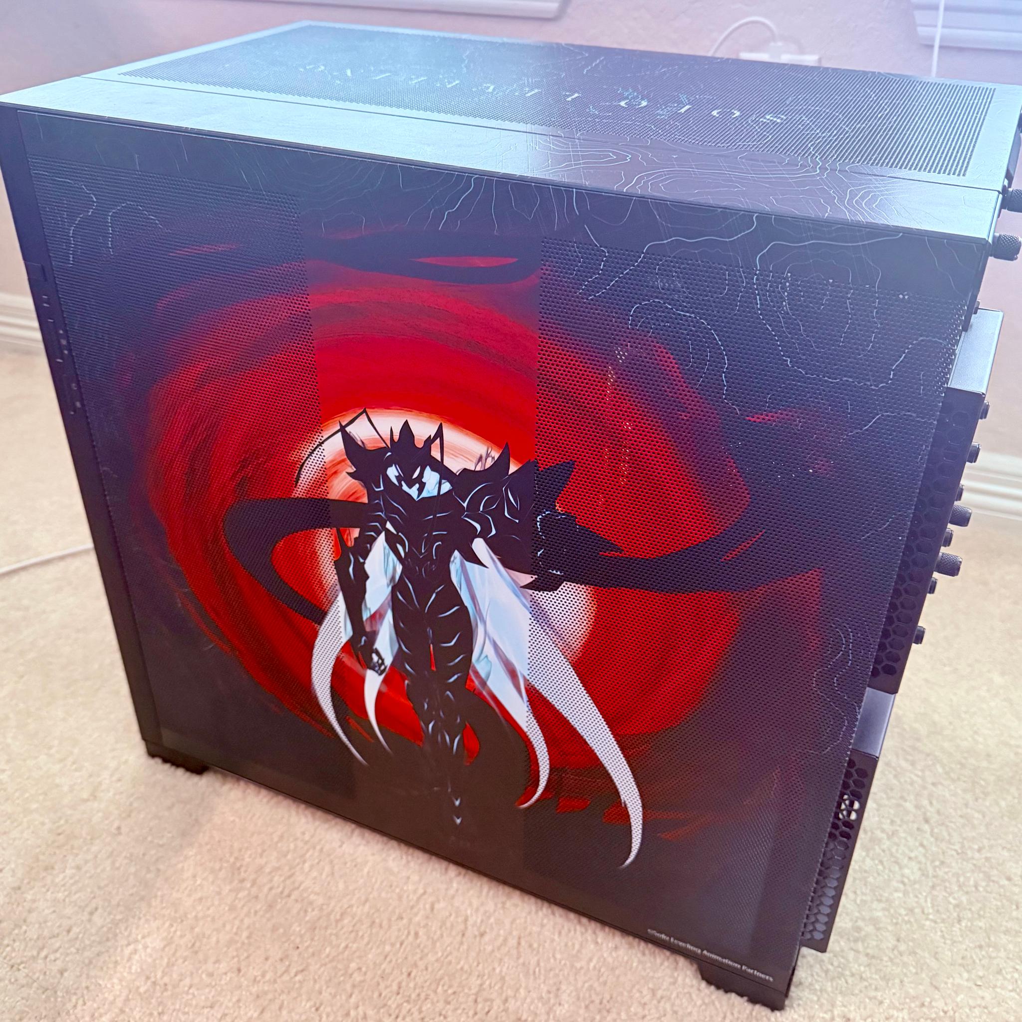 Custom Solo Leveling Art Gaming PC RGB Case | APNX V2-F
