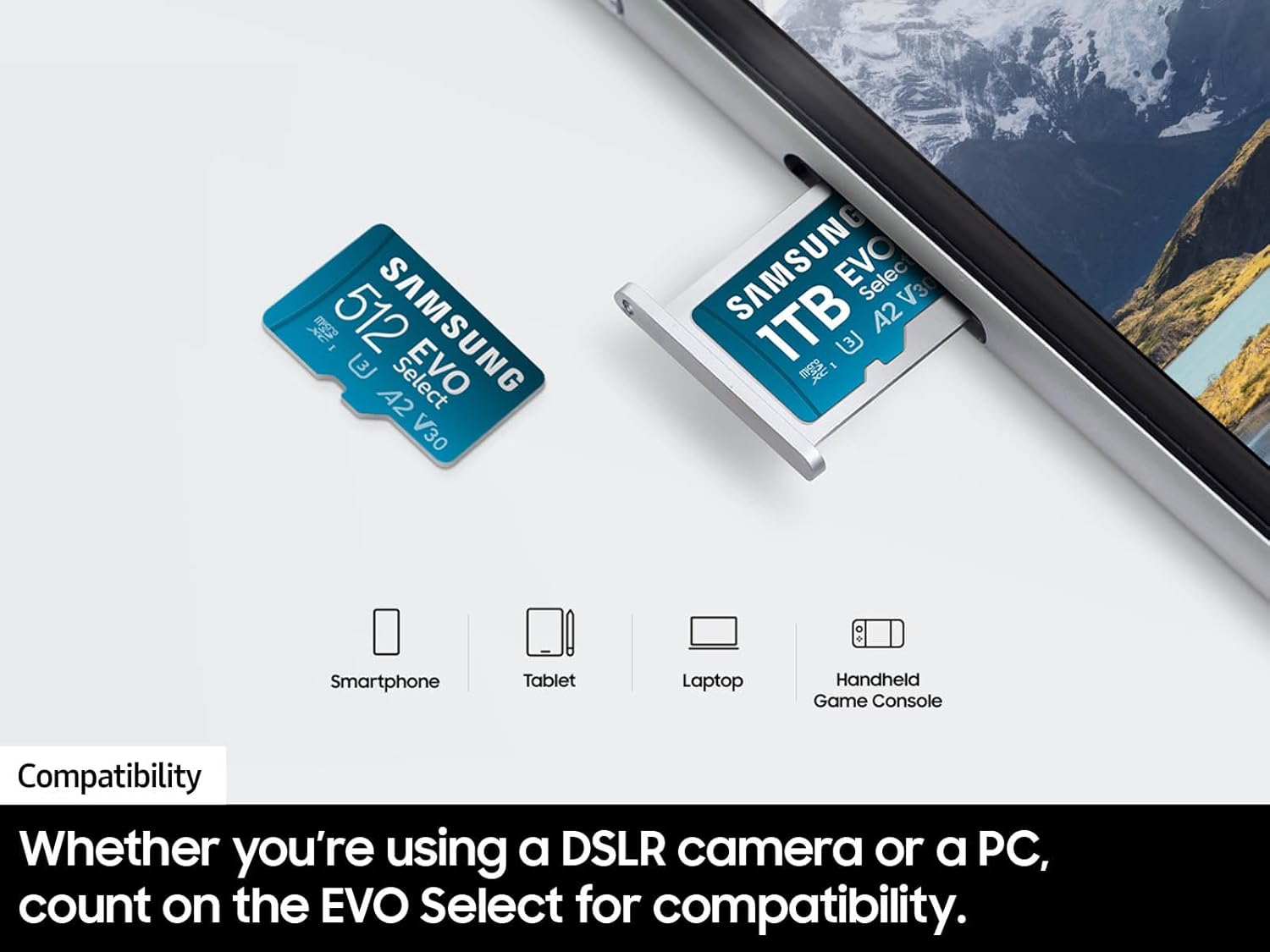512GB SAMSUNG EVO Select Micro SD-Memory-Card microSDXC 130MB/s