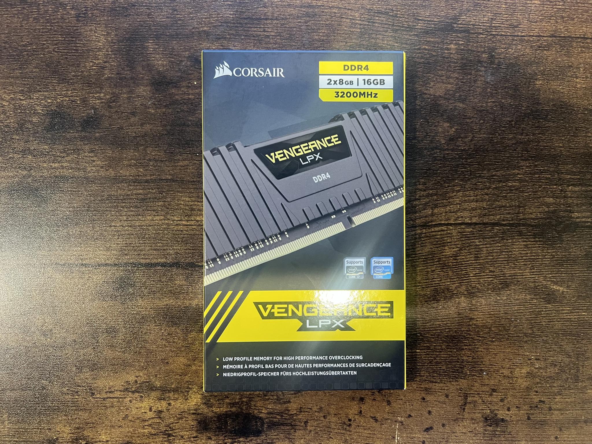 16GB (2x8GB) DDR4-3200MHz CL16 Corsair Vengeance LPX RAM Memory New in Box