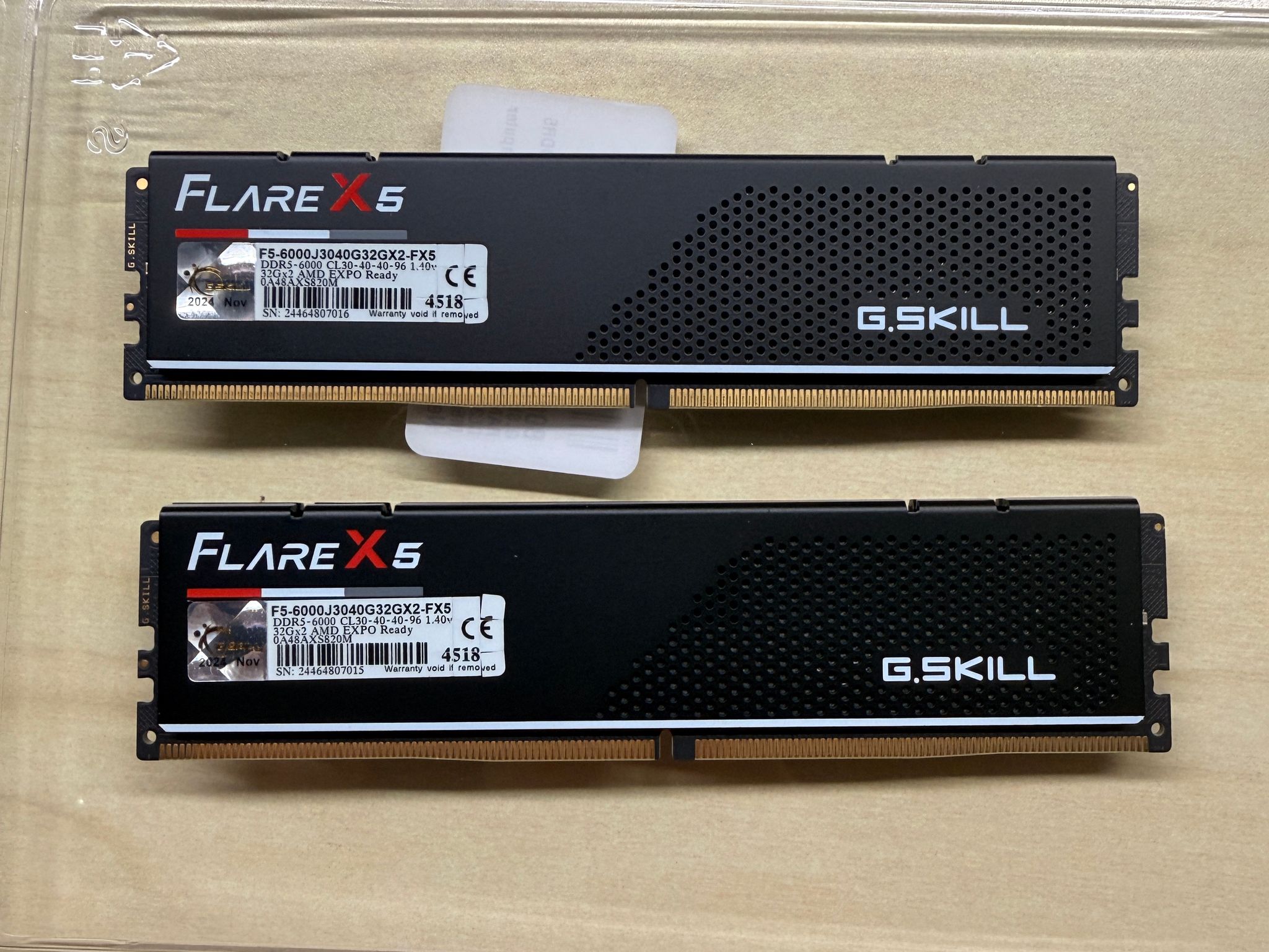 G.Skill Flare X5 DDR5-6000 32GBx2 CL30 EXPO