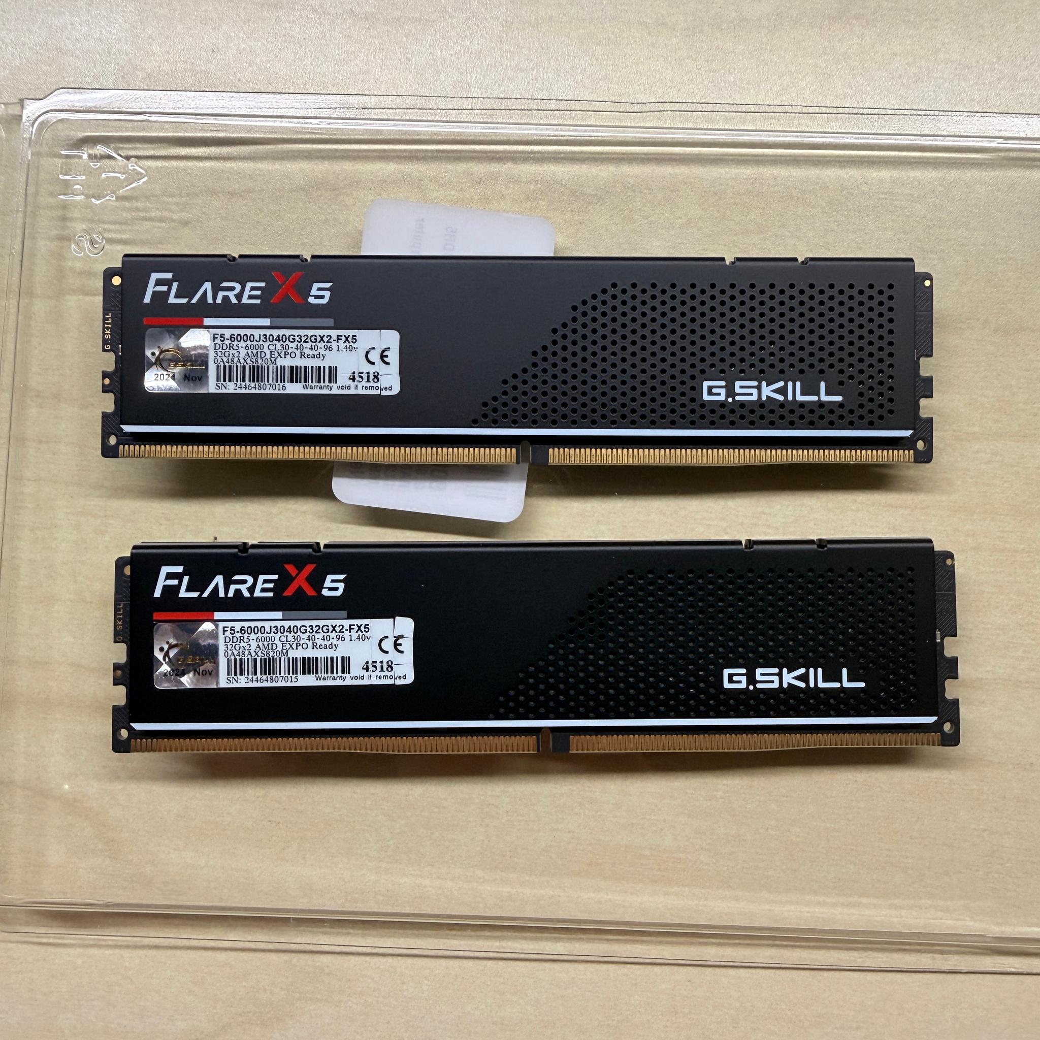 G.Skill Flare X5 DDR5-6000 32GBx2 CL30 EXPO