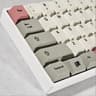 Pink White and Gray Mechanical Wireless Keyboard