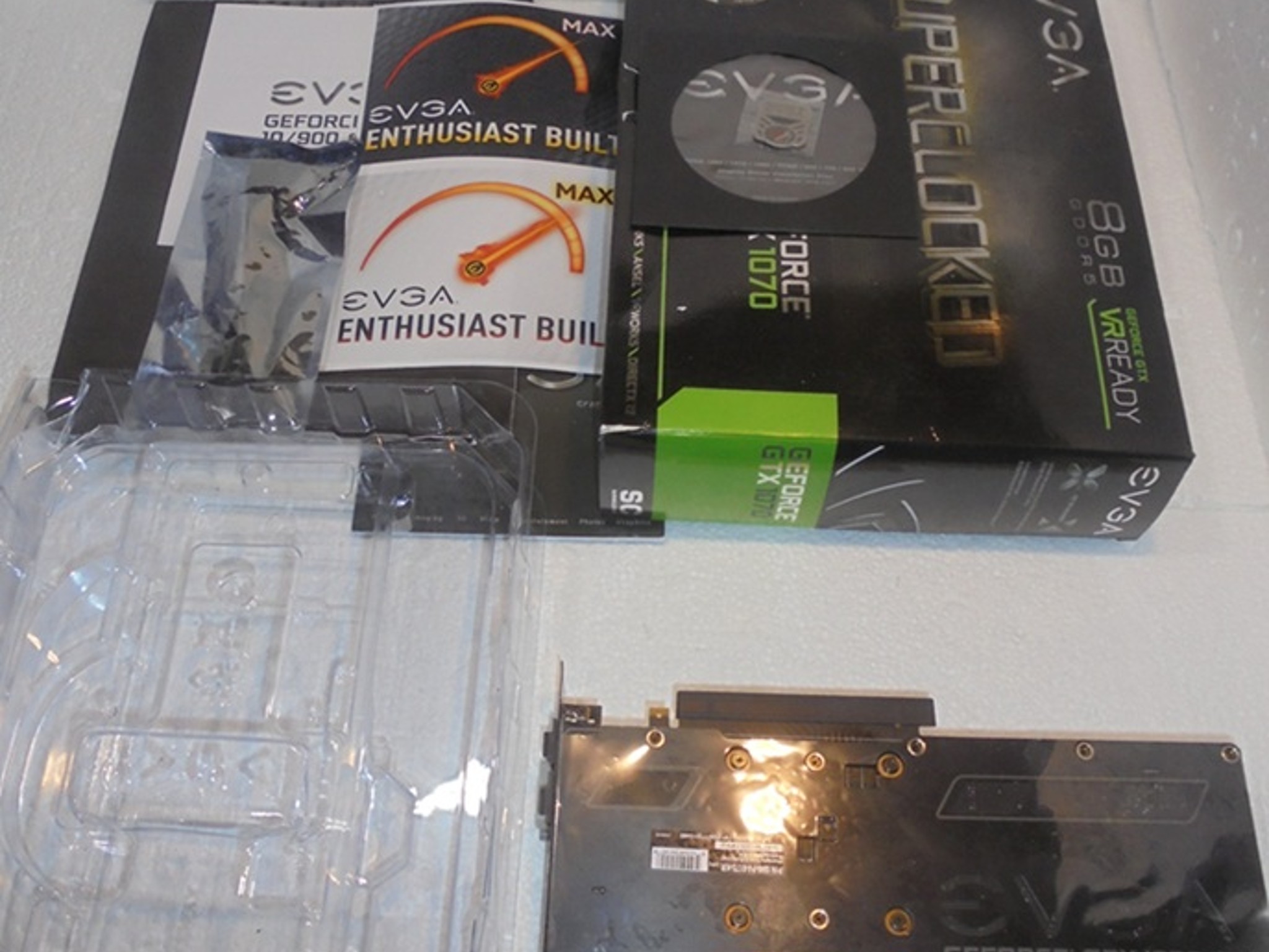 EVGA GTX 1070 8 GB BIOS SC/Great Condition/OE Box/OE Contents