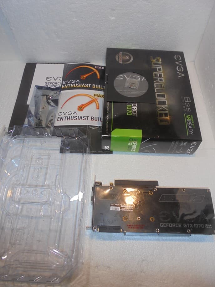 EVGA GTX 1070 8 GB BIOS SC/Great Condition/OE Box/OE Contents