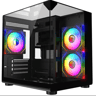 3 glass panel infinity fan case x3 120mm fans