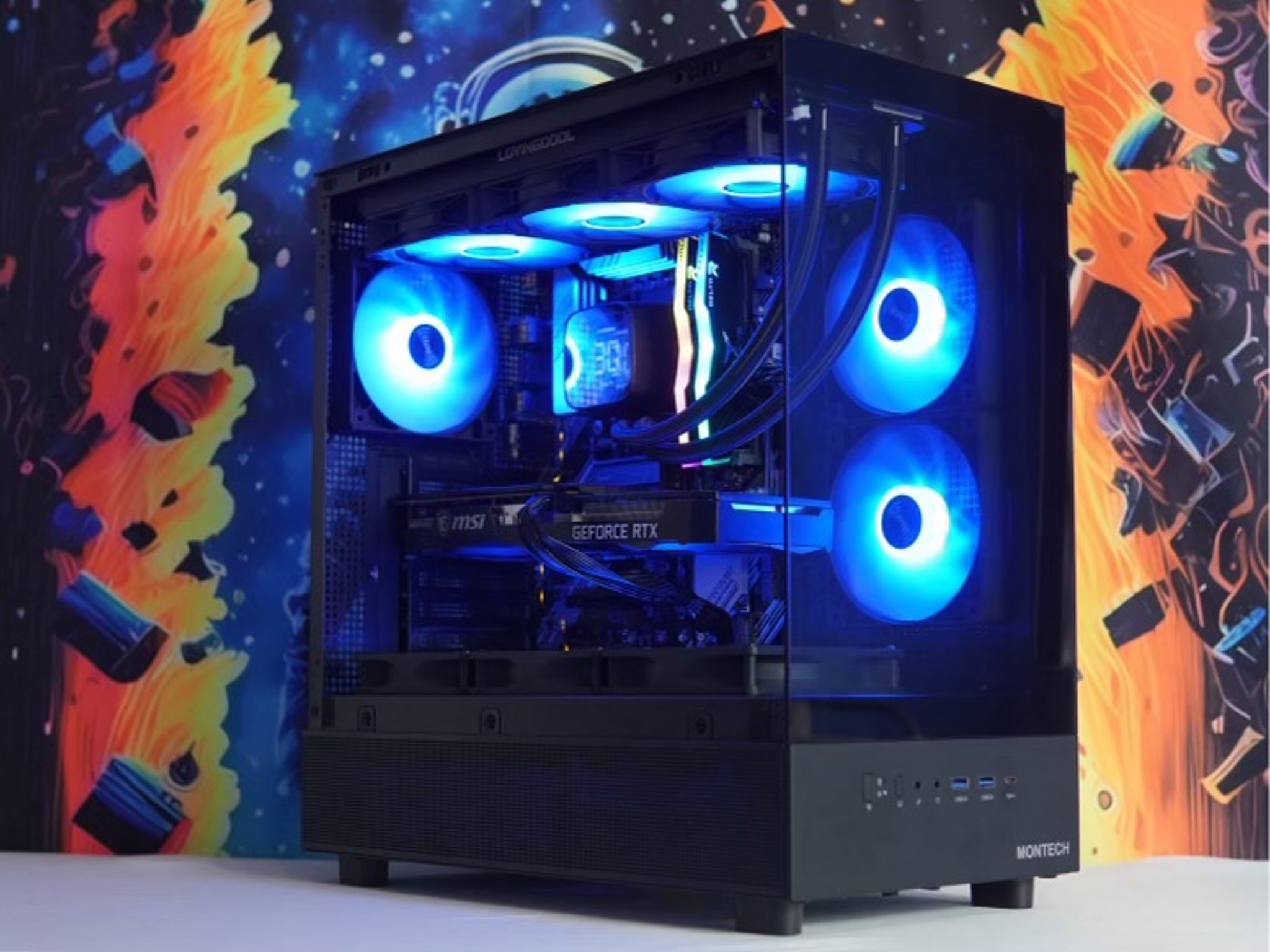 Nvidia msi 3060| Gaming PC | Ryzen 5 5600g|16GB Ram|2TB SSD nvme|Wifi|BT