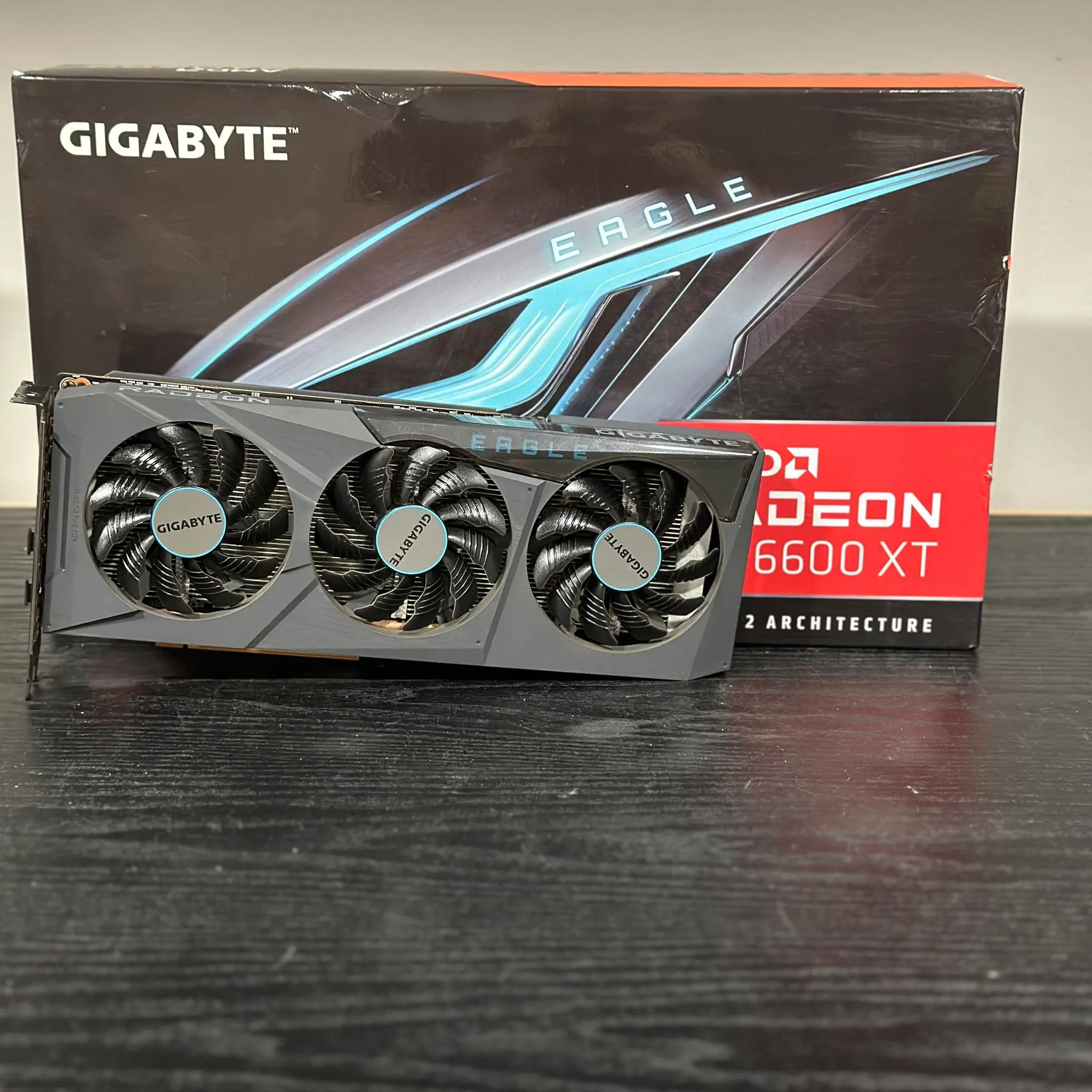 GIGABYTE Radeon RX 6600 XT EAGLE 8G Graphics Card, WINDFORCE 3X Cooling System