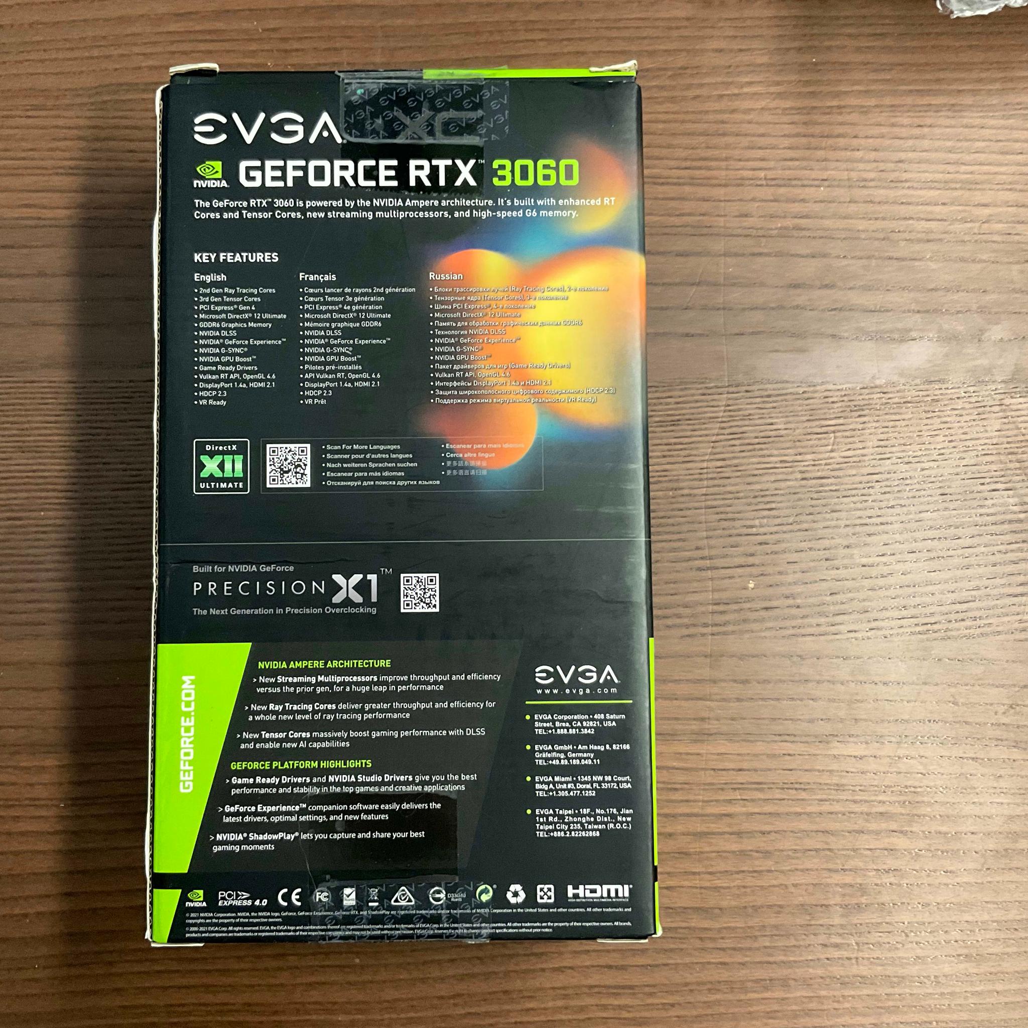 EVGA RTX 3060 Black 12GB GDDR6