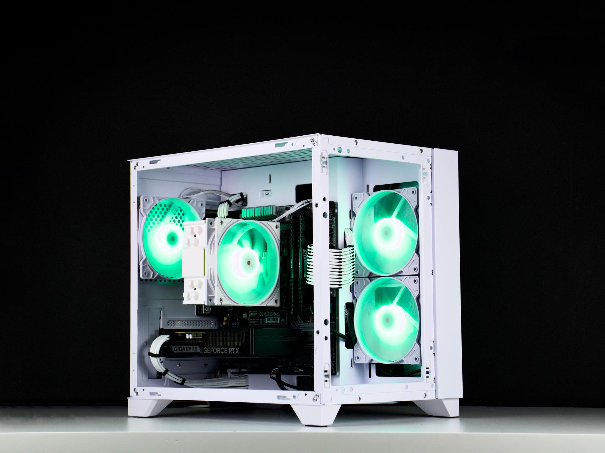 🧊❄️🧊 White Gaming PC – RTX 5060 , Ryzen 5 5600X, 32GB RAM, 1TB SSD - WiFi, BlueTooth 🧊❄️🧊