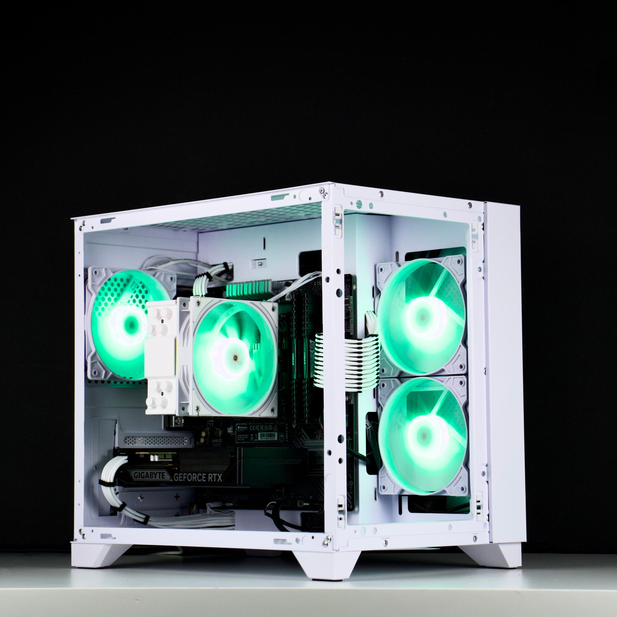 🧊❄️🧊 White Gaming PC – RTX 5060 , Ryzen 5 5600X, 32GB RAM, 1TB SSD - WiFi, BlueTooth 🧊❄️🧊