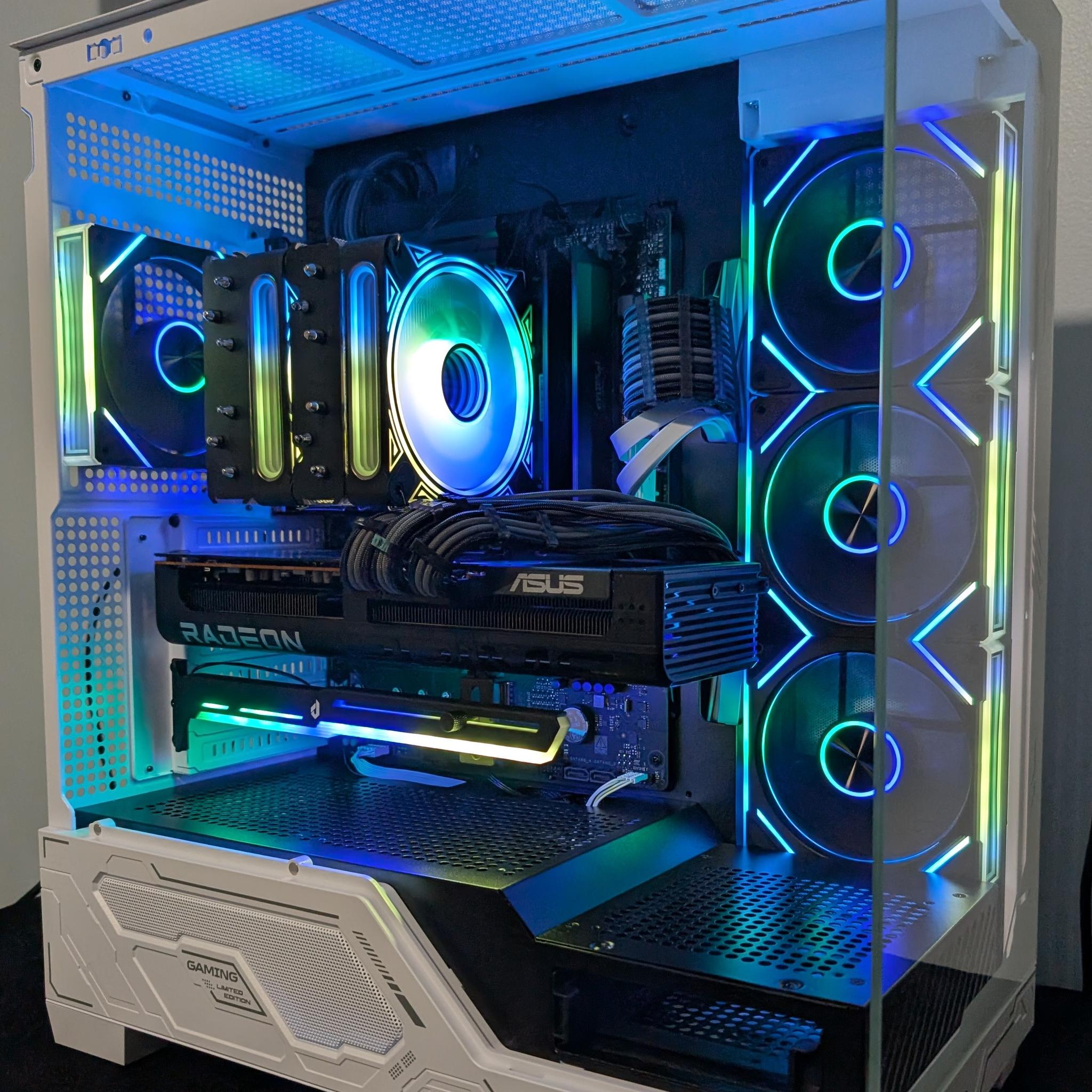 Ryzen 7 7800x3d-RX 9070 XT-32 GB DDR5 6000-1 TB NVME mostly new Gaming PC
