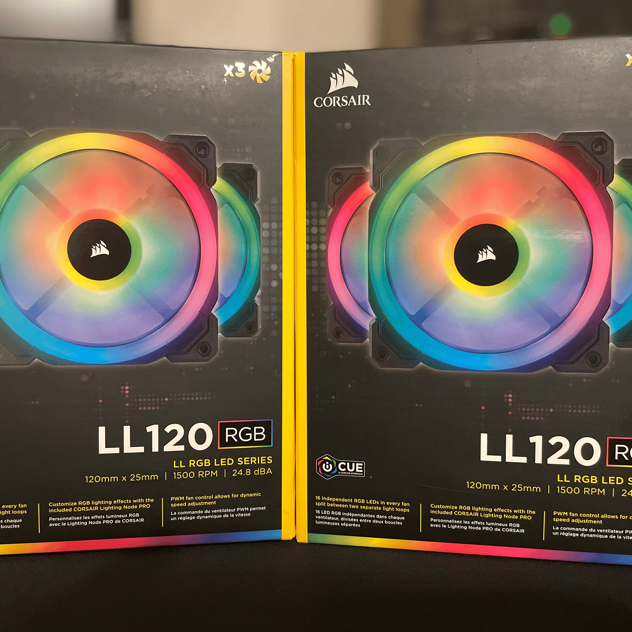 Used Corsair LL120 Fans 3 Pack