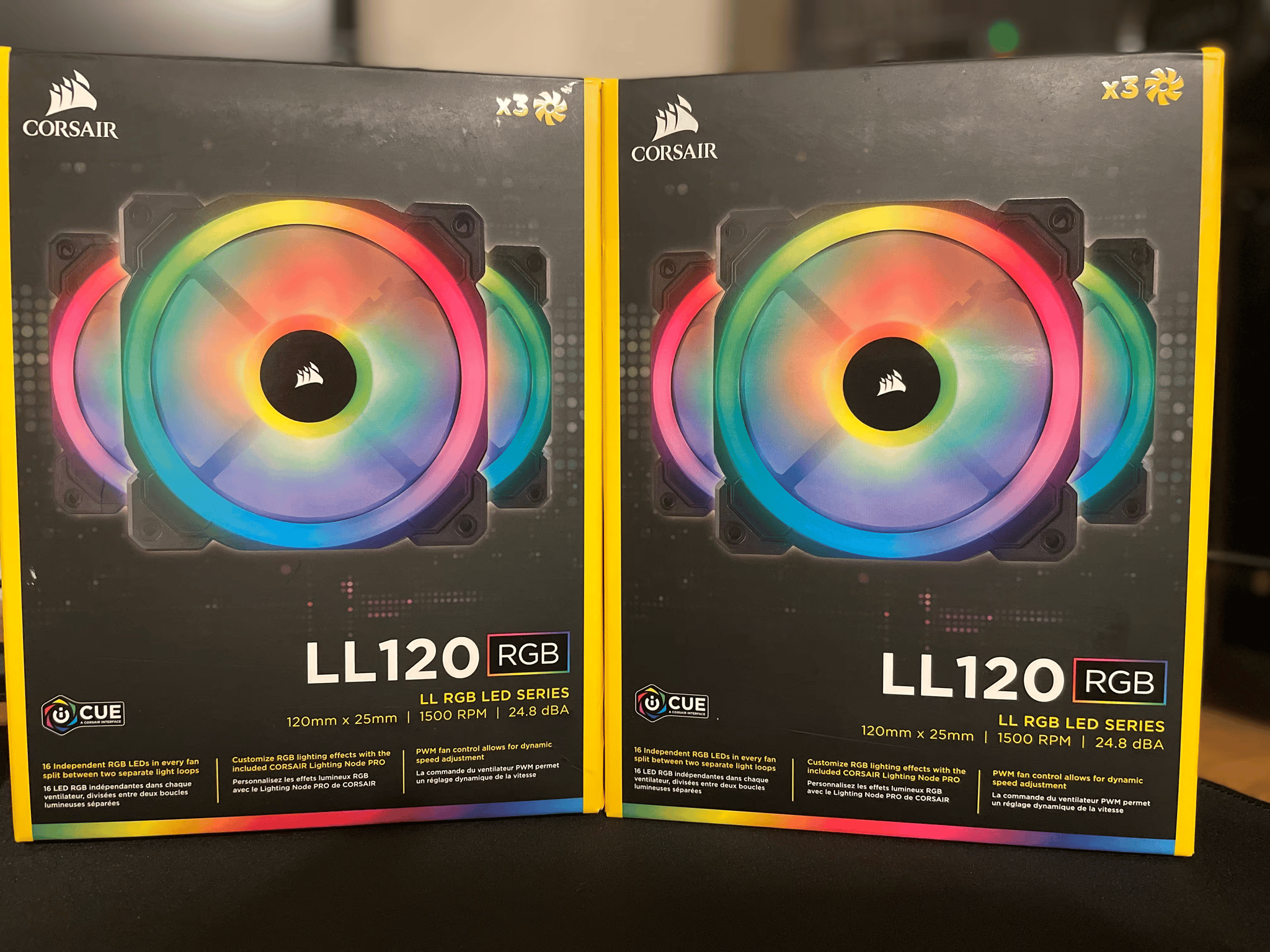 Used Corsair LL120 Fans 3 Pack