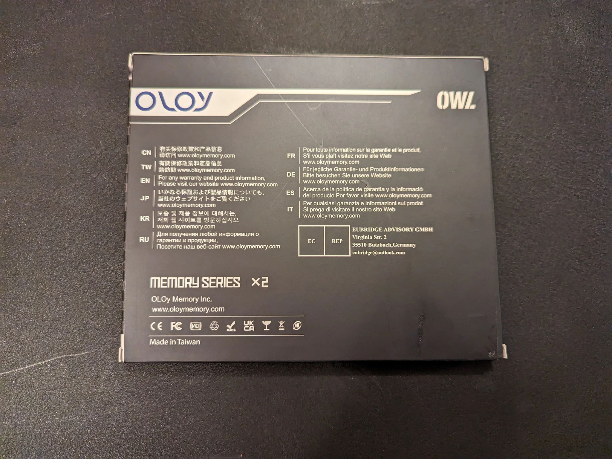 OLOy 16GB (2x8GB) DDR4-3000 CL16 Memory