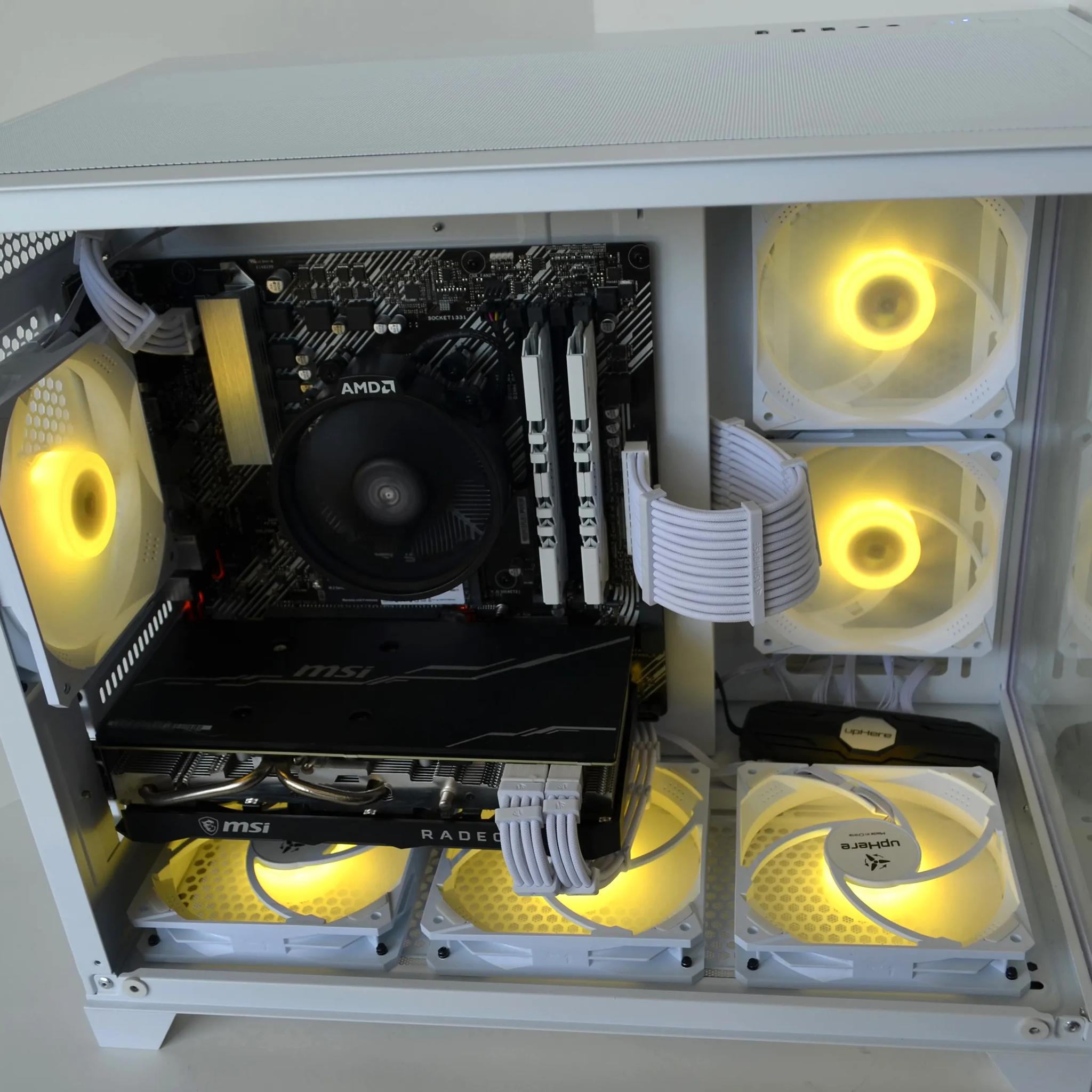 ❄️FrostBite🧊 Gaming PC - RX 5700 XT (RTX 3060 Equivalent) - Ryzen 5 5600g - 16GB Ram - 1TB NVME