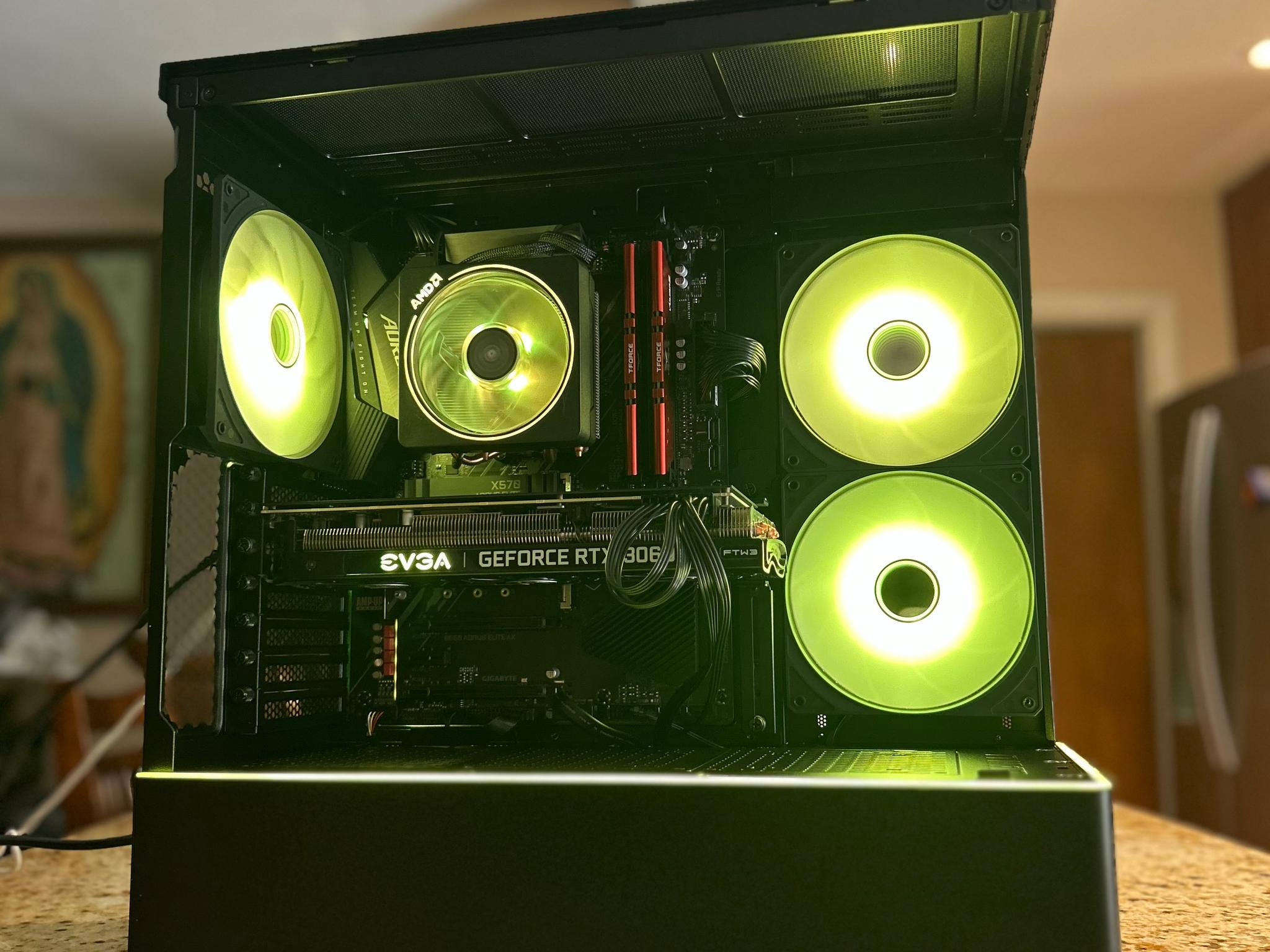 Black Gaming PC | RTX 3060Ti | RYZEN 5 3600 | 16GB RAM | 1TB SSD | ON BOARD WiFi + BT