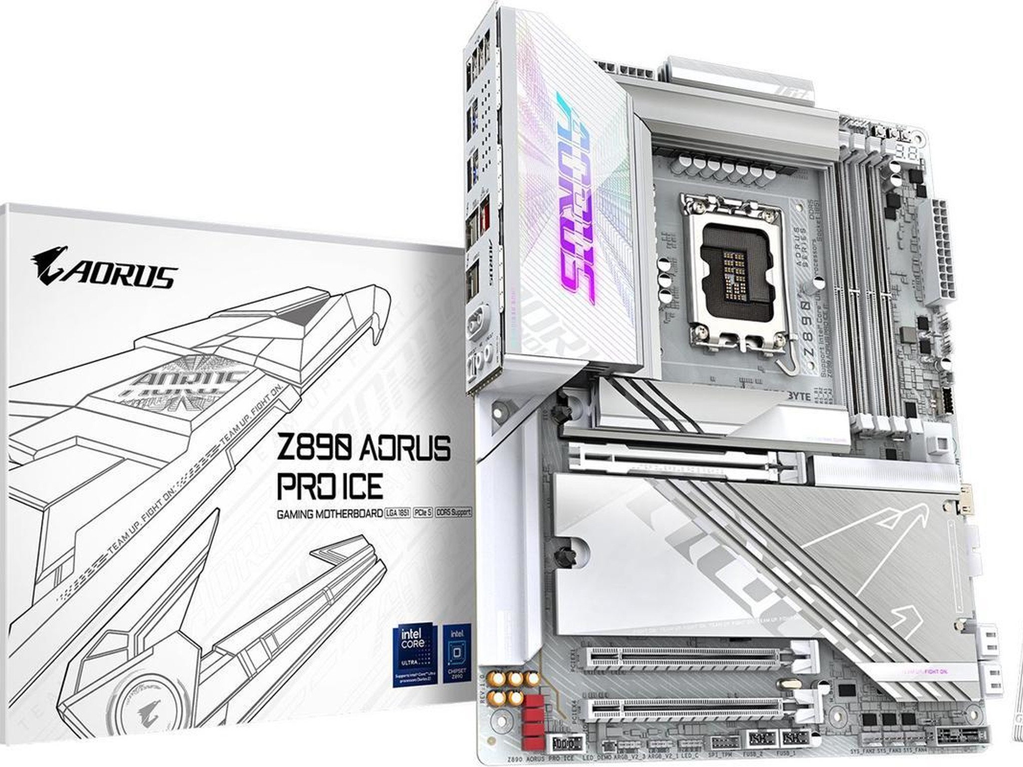 GIGABYTE Z890 AORUS PRO ICE Ultra Core (Series 2) LGA 1851, ATX, DDR5