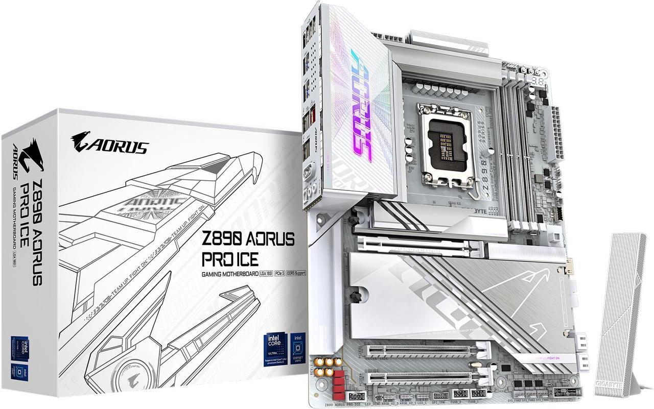 GIGABYTE Z890 AORUS PRO ICE Ultra Core (Series 2) LGA 1851, ATX, DDR5