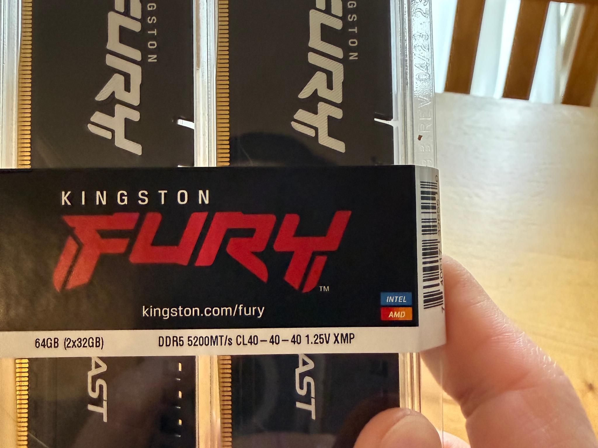 64GB DDR5 2x32gb BNIB
