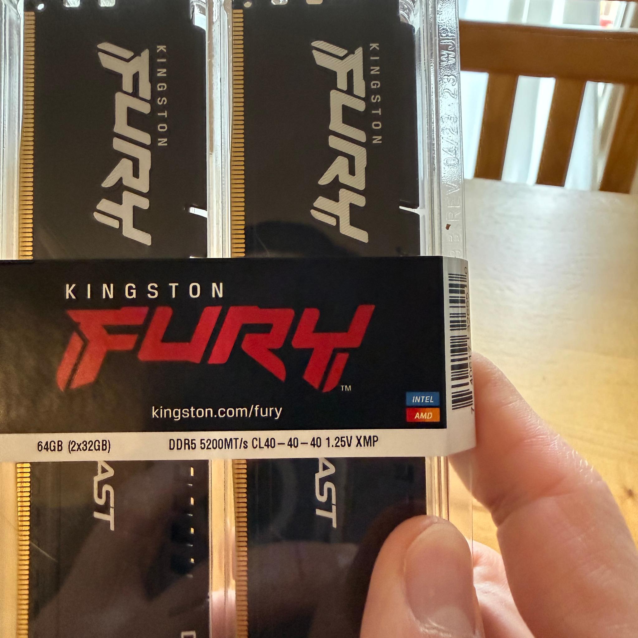 64GB DDR5 2x32gb BNIB