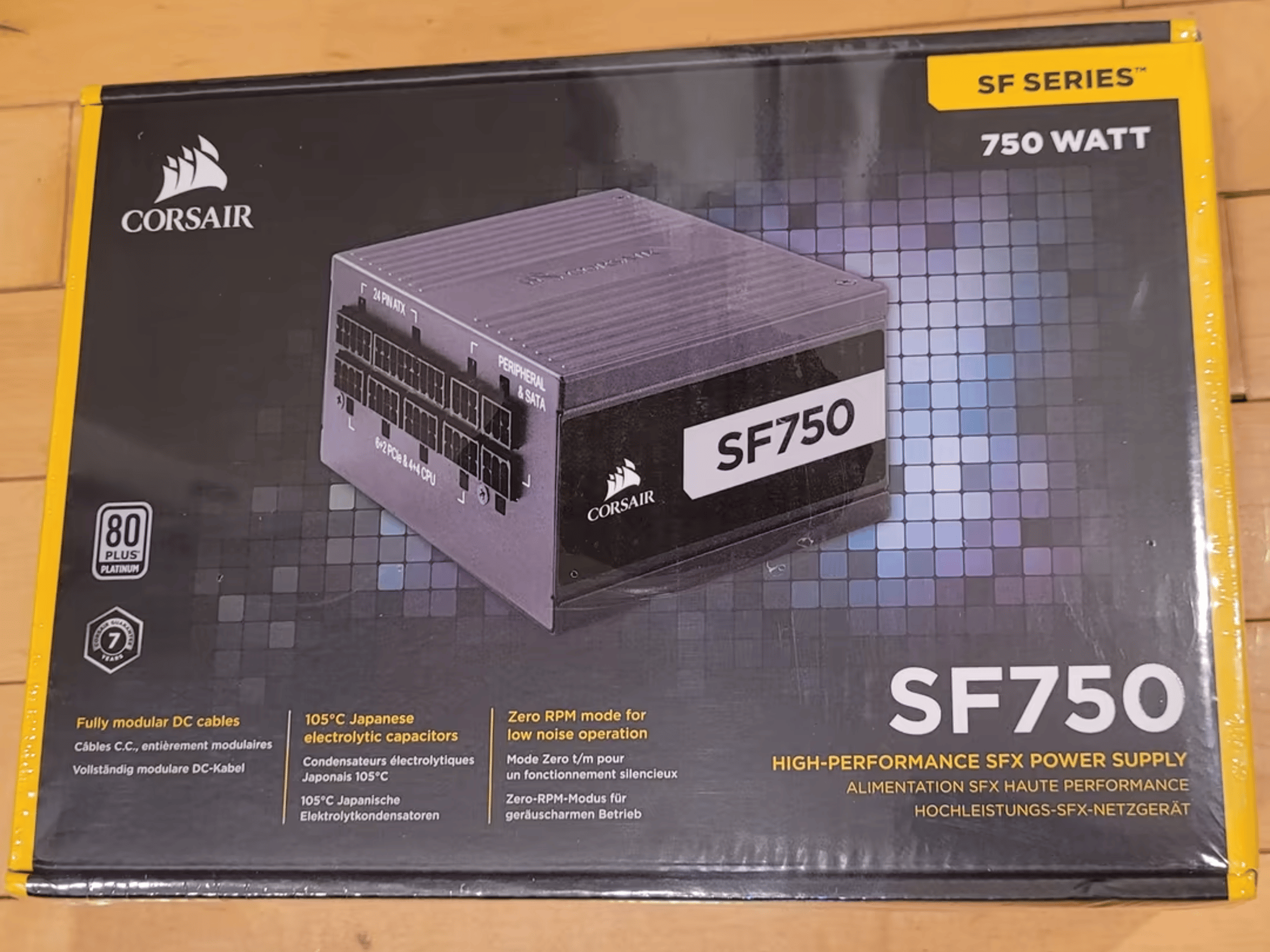 New Sealed Corsair SF750 SFX 80+ Platinum Certified Small Form Factor Fully Modular Power Supply