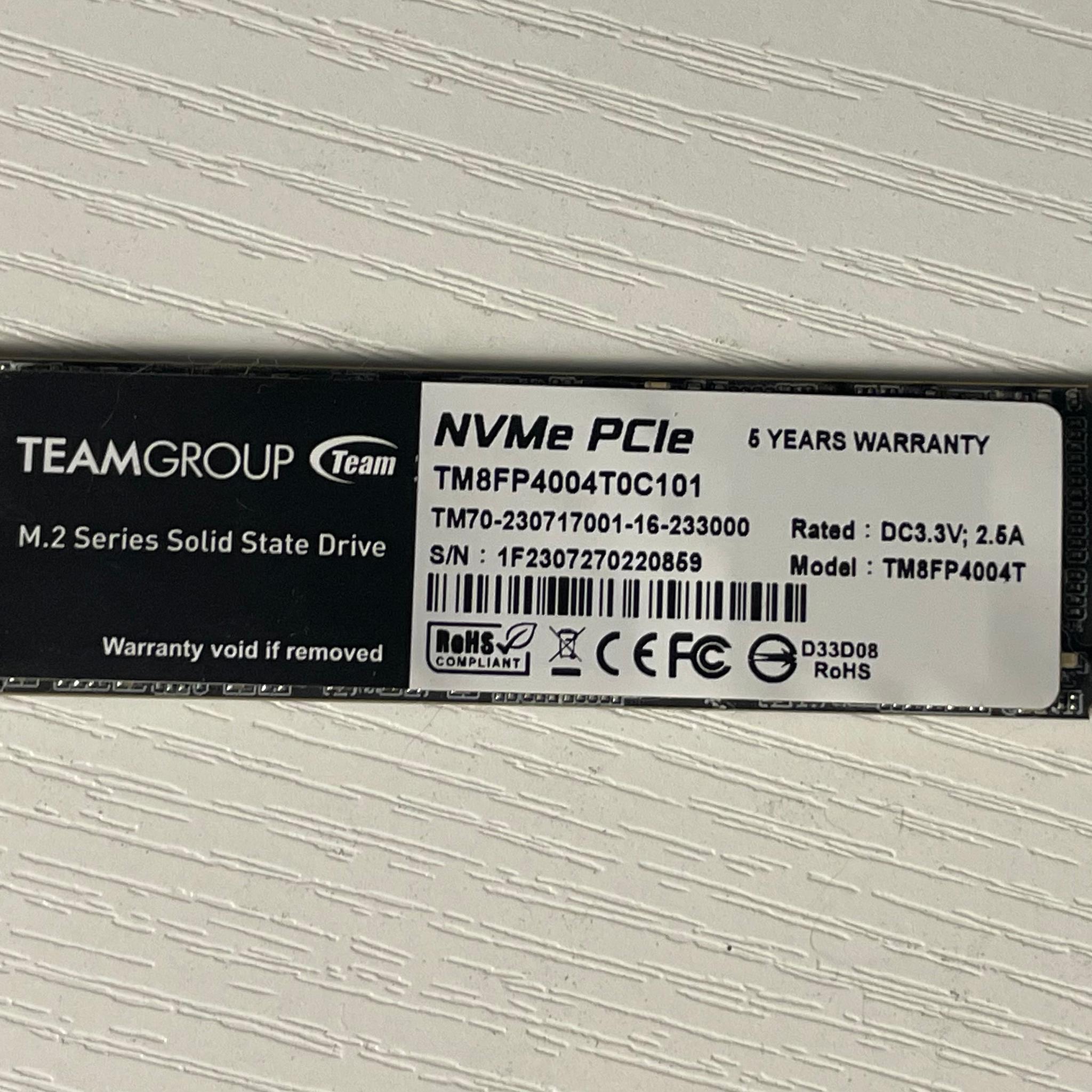Teamgroup 4TB NVME SSD | FREE SHIP