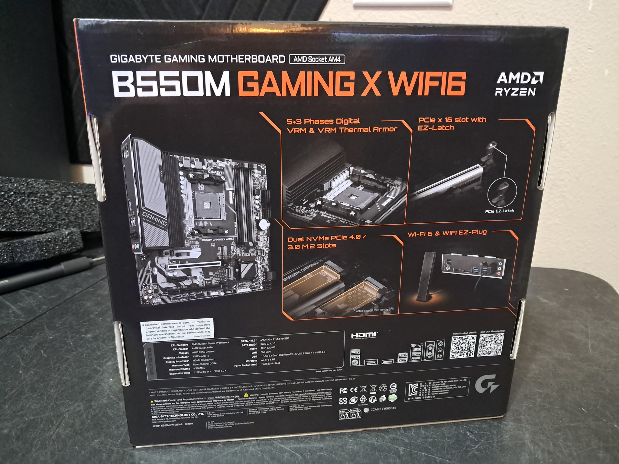 Gigabyte B550M Gaming X WiFi6