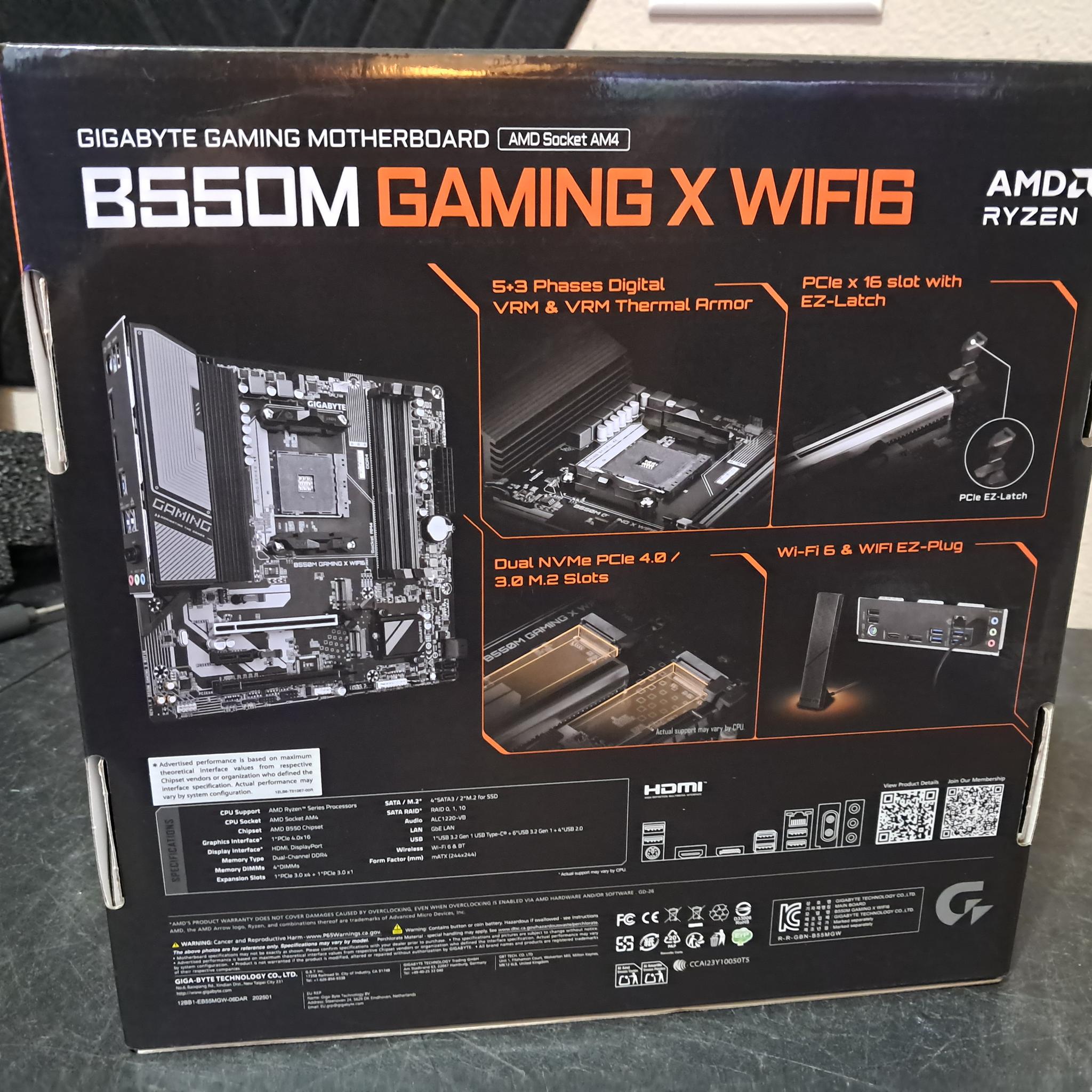 Gigabyte B550M Gaming X WiFi6