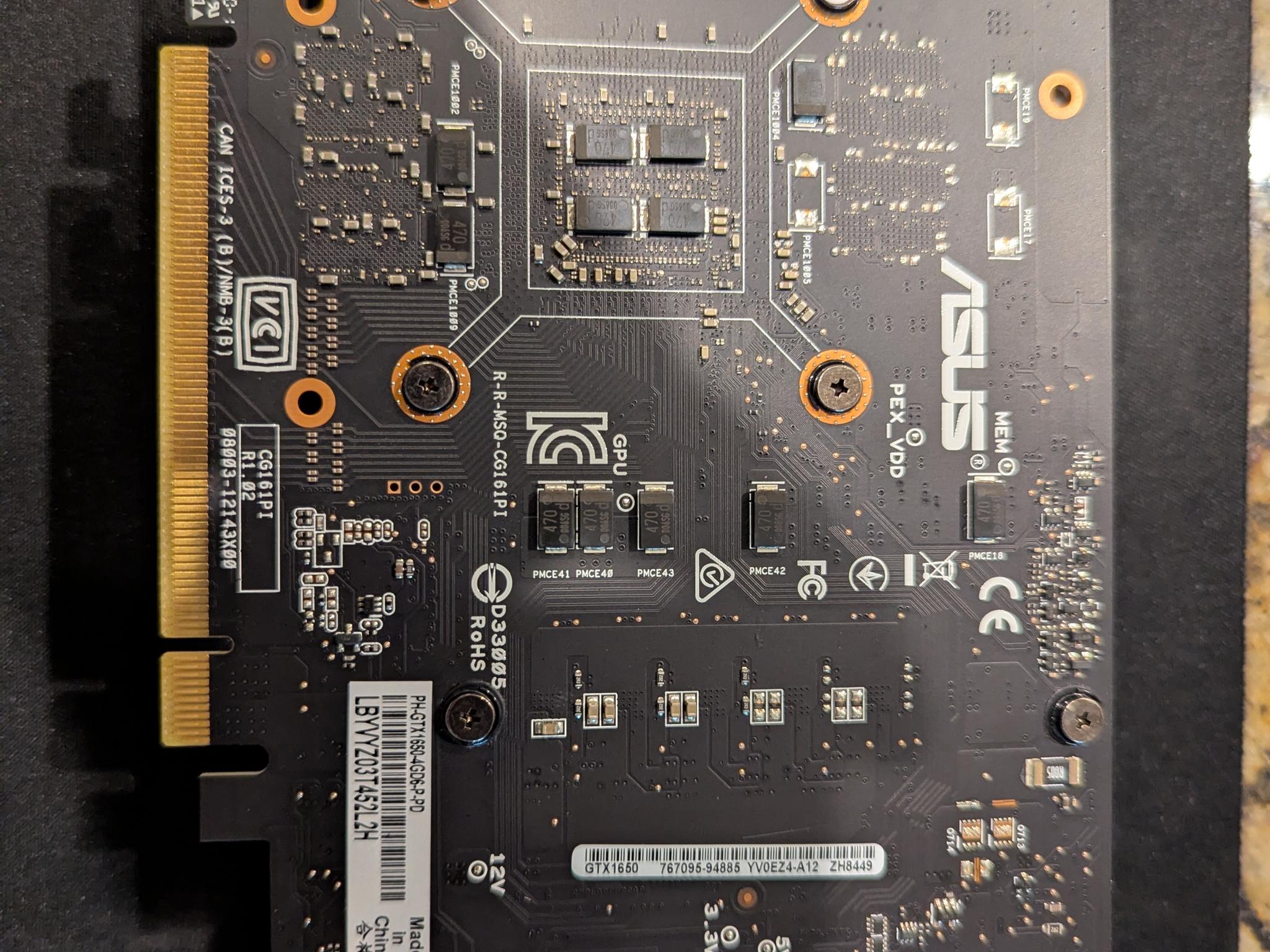 ASUS Phoenix GeForce GTX 1650 4GB GDDR6 (PH-GTX1650-4GD6-P)