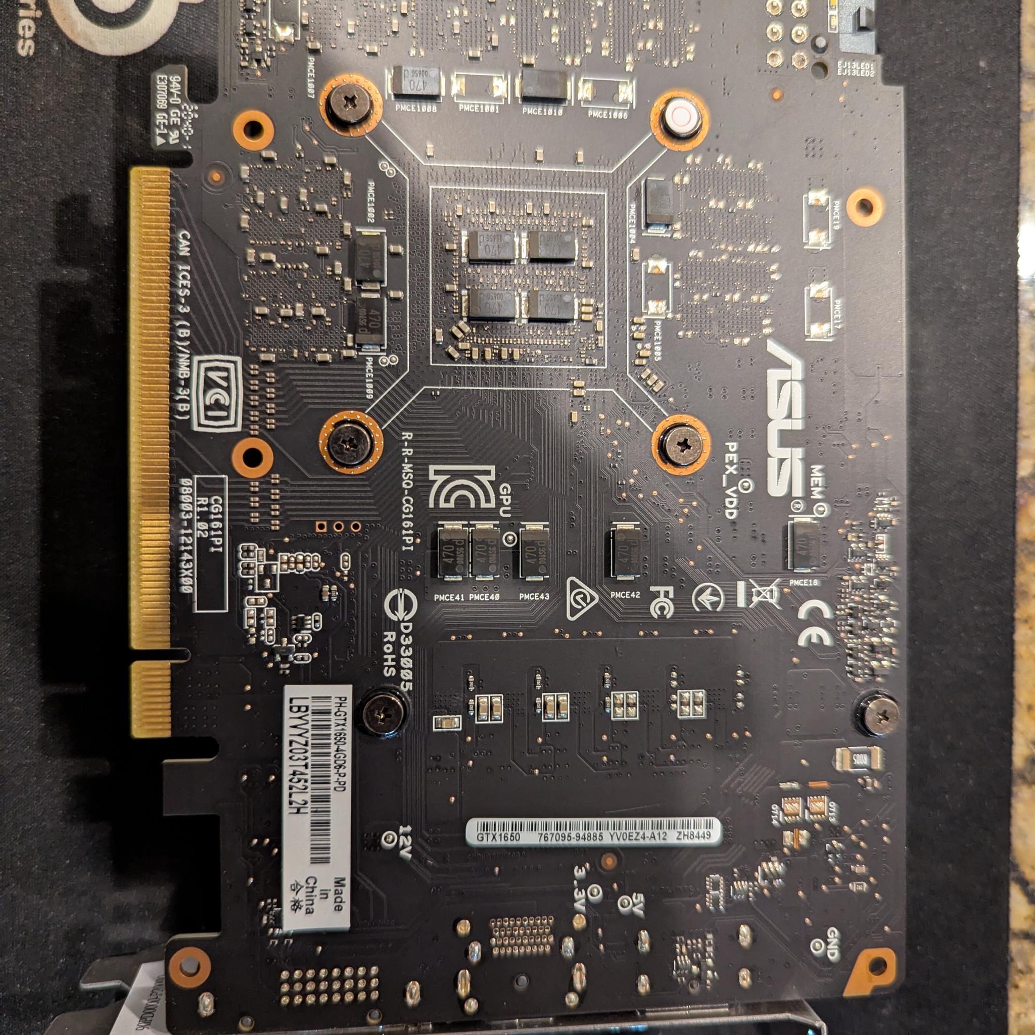 ASUS Phoenix GeForce GTX 1650 4GB GDDR6 (PH-GTX1650-4GD6-P)