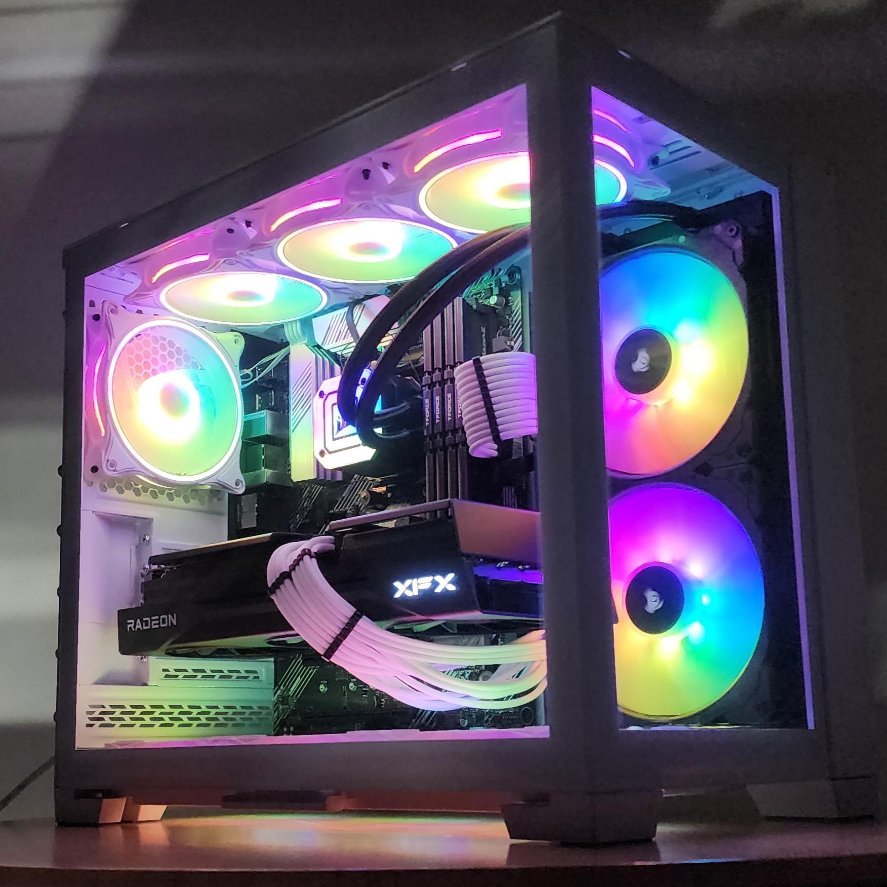 Gaming PC Ryzen 7 5800X3D 32GB RAM 2TB SSD RX 9070 XT 16GB Windows 11 Computer