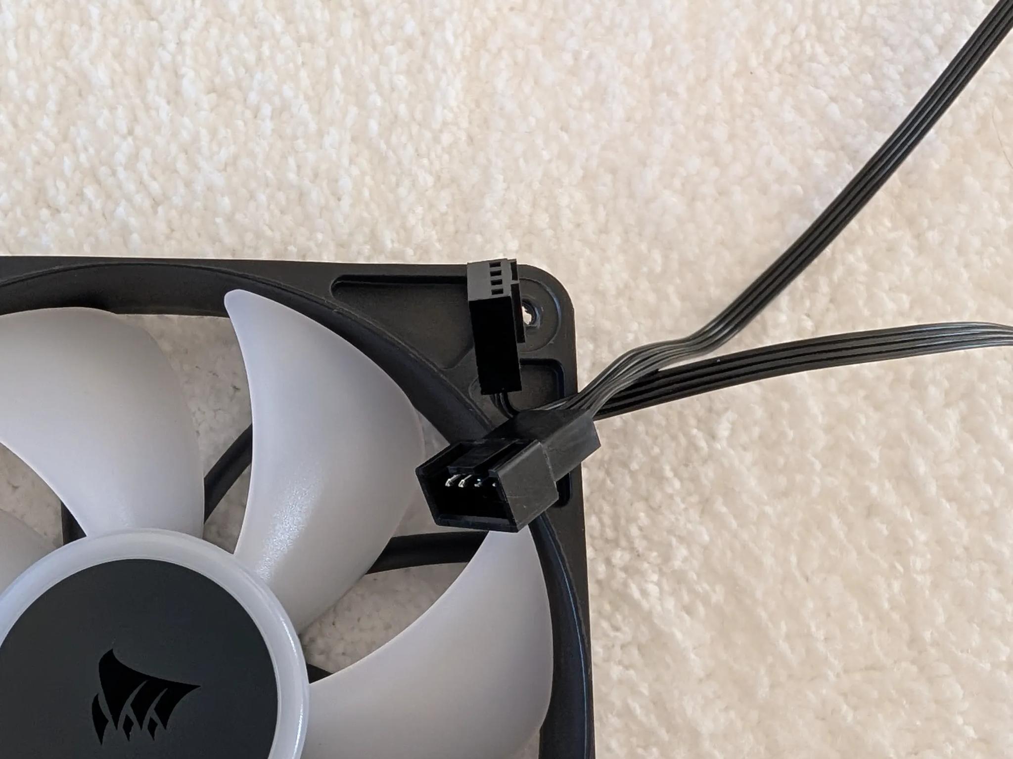 Corsair RS120 ARGB Magnetic Dome Bearing 120mm Case Fan - Black (3 Pack)
