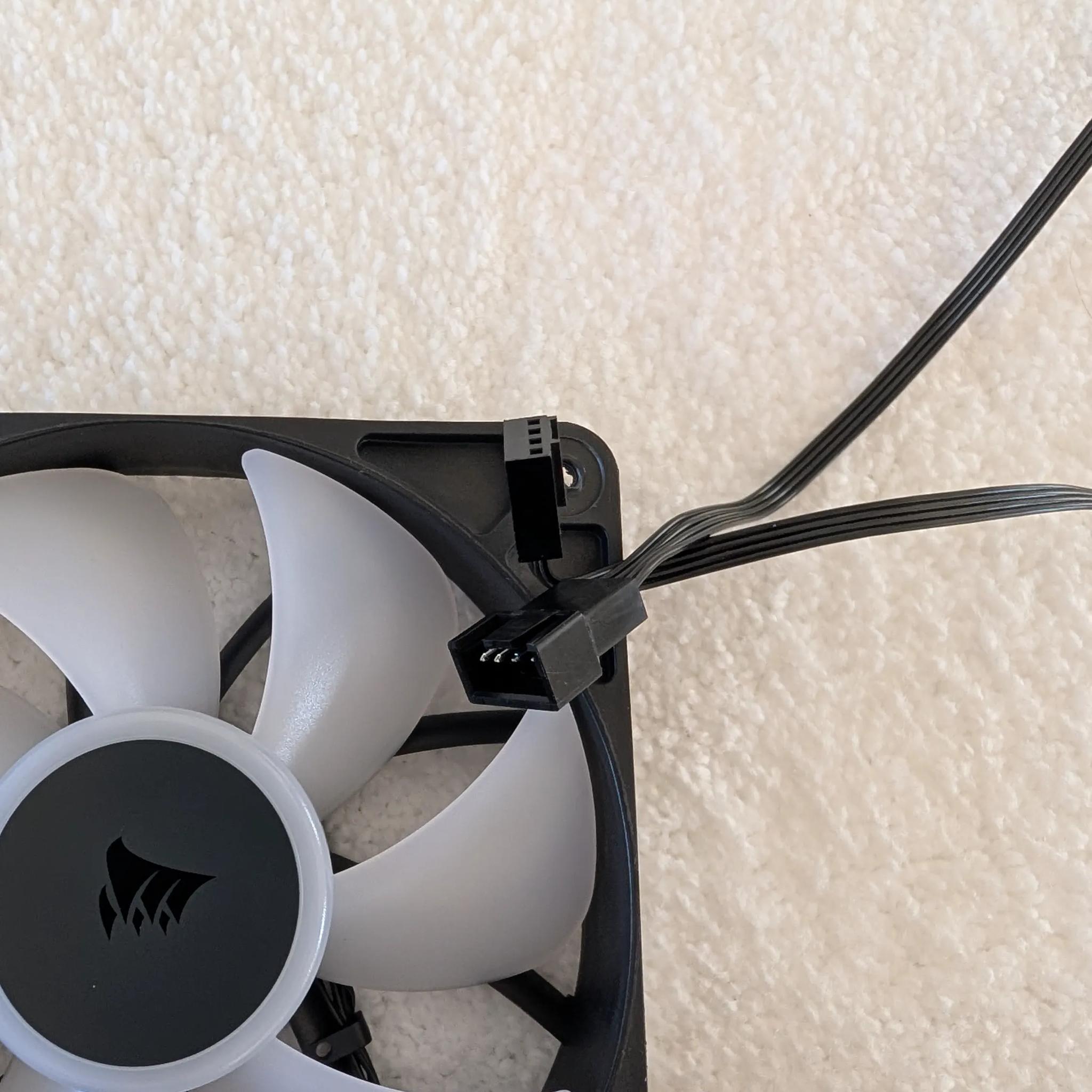 Corsair RS120 ARGB Magnetic Dome Bearing 120mm Case Fan - Black (3 Pack)