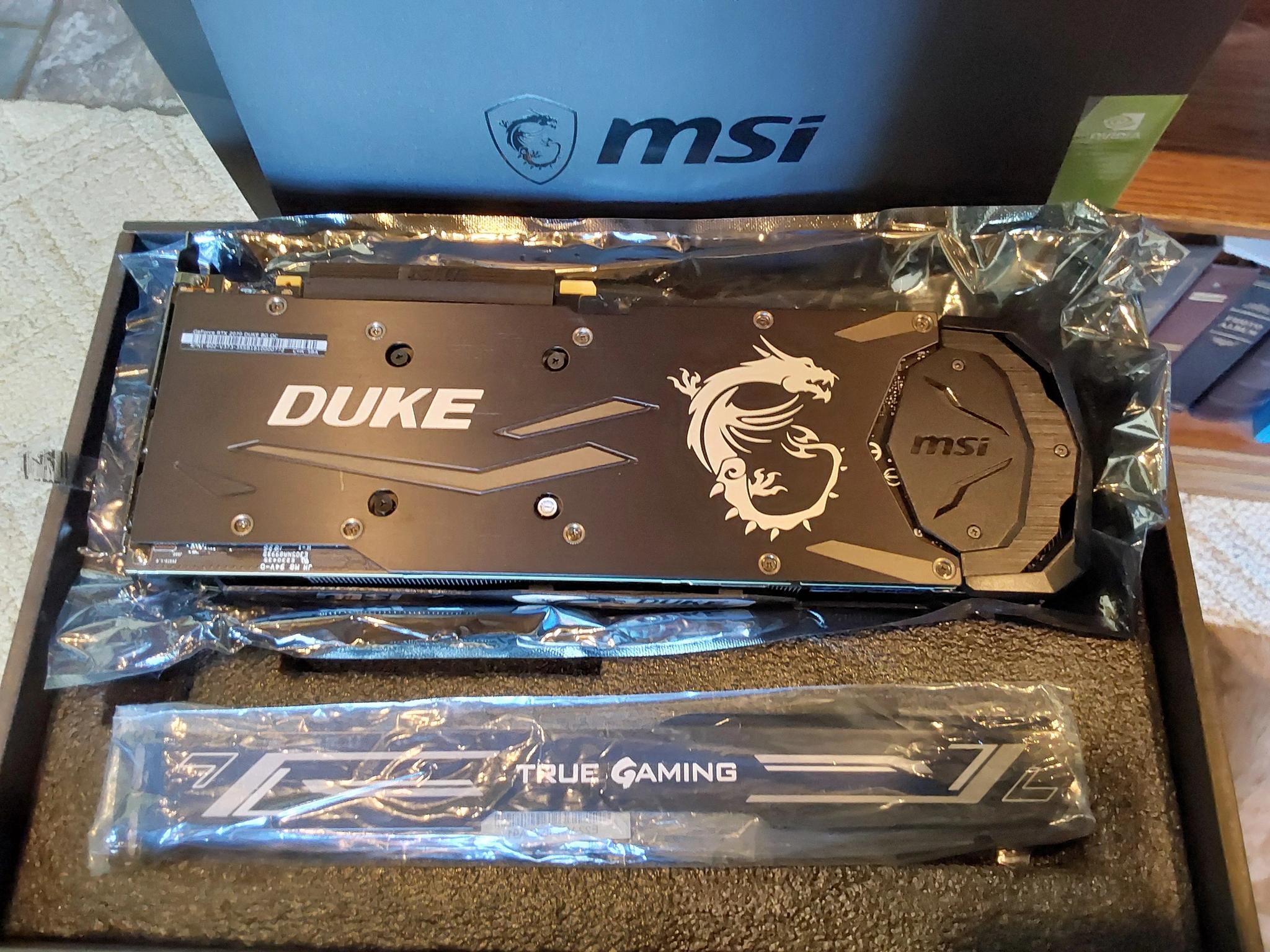 MSI GeForce RTX 2700 DUKE 8G OC 256-Bit GDDR6 PCI Express 3.0 x16 HDCP Ready Video Card