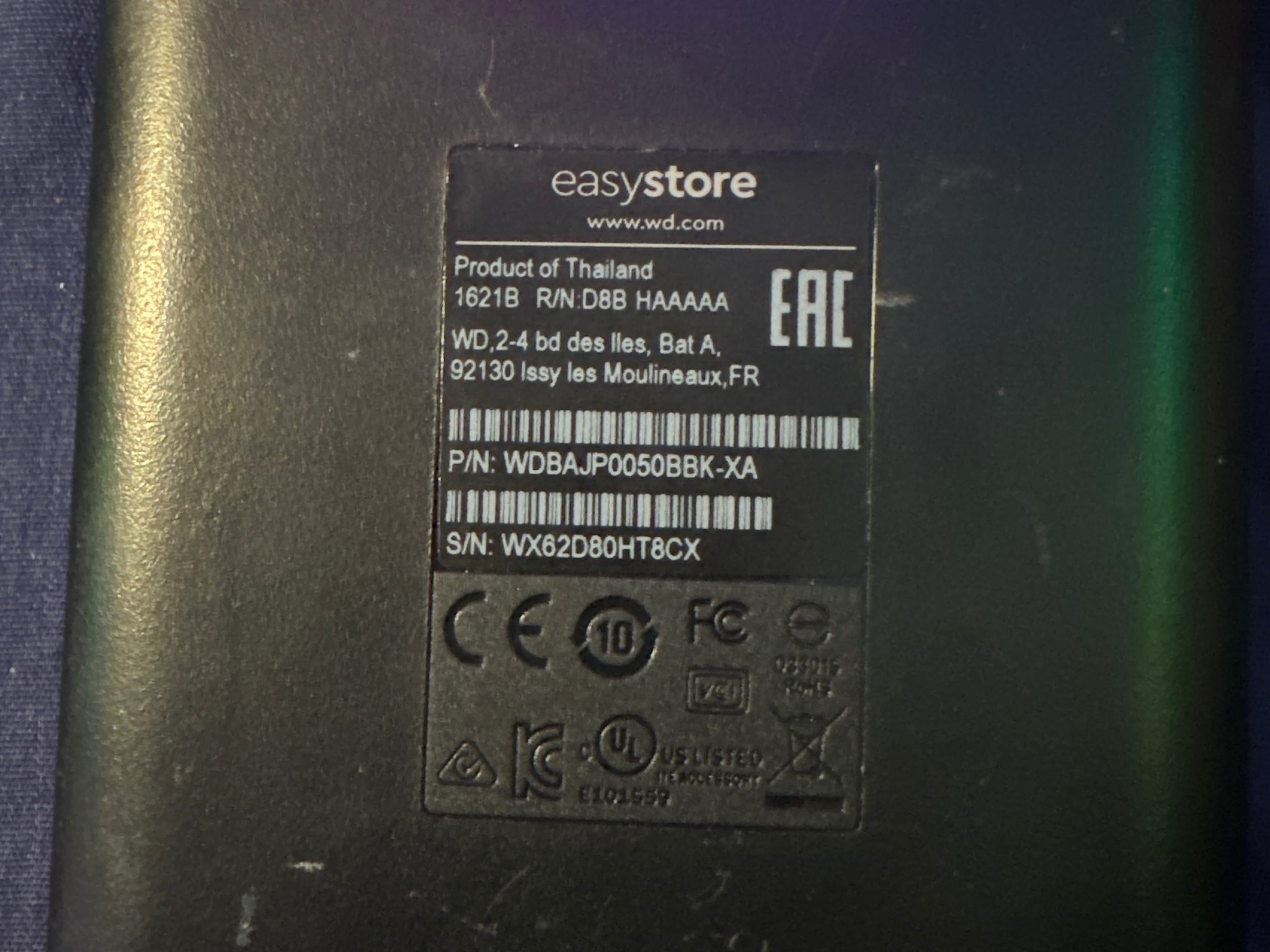 Western Digital easystore 5TB External Hard Drive