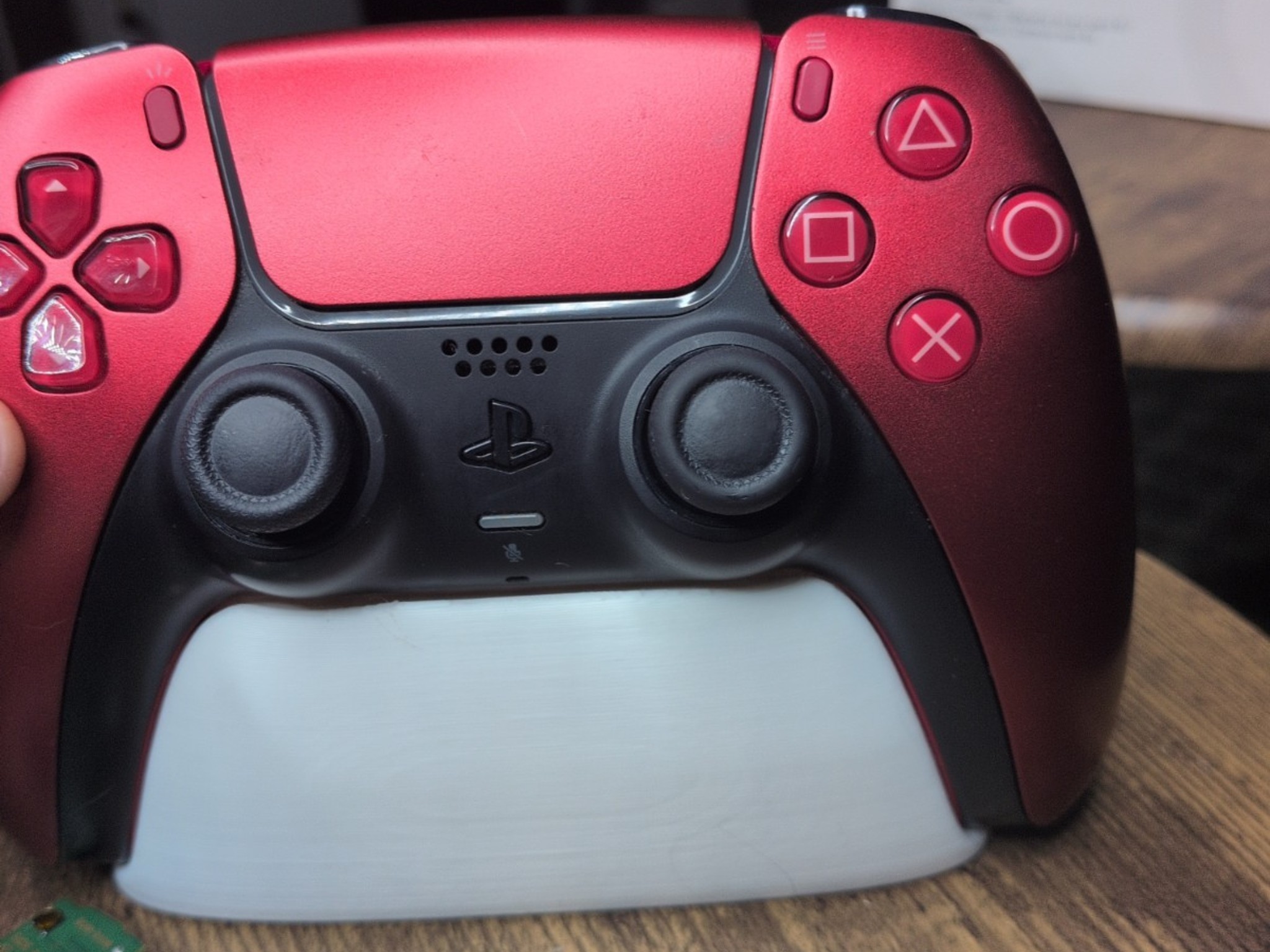 PlayStation 5 DualSense Wireless Controller- Volcanic Red Ksilver TMR JOYSTICKS