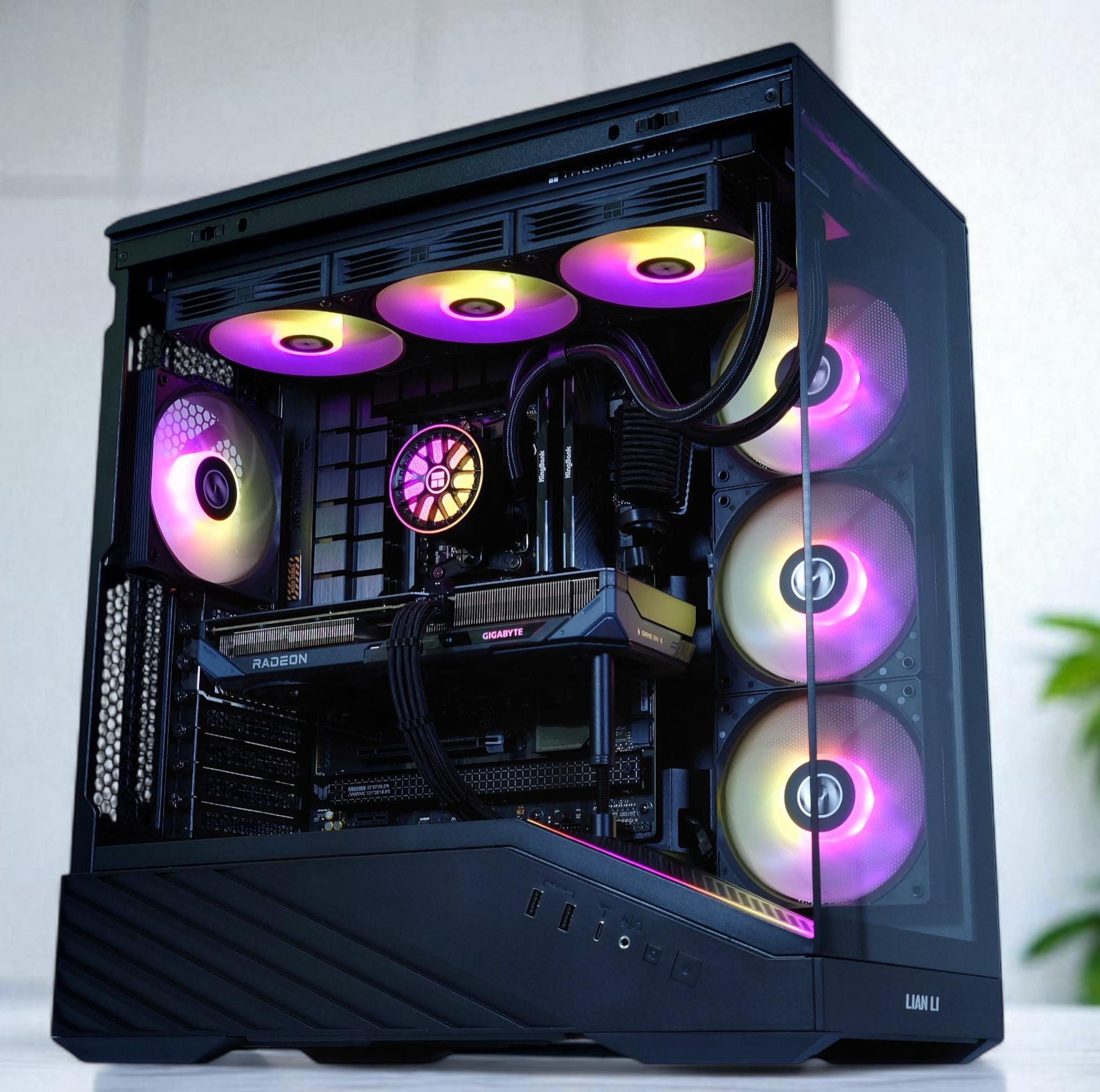 🖤Darkstar◼️Liquid Cooled Gaming PC◼️AMD RX 9070 16GB◼️AMD Ryzen 7 7700◼️32GB DDR5◼️1TB NVME