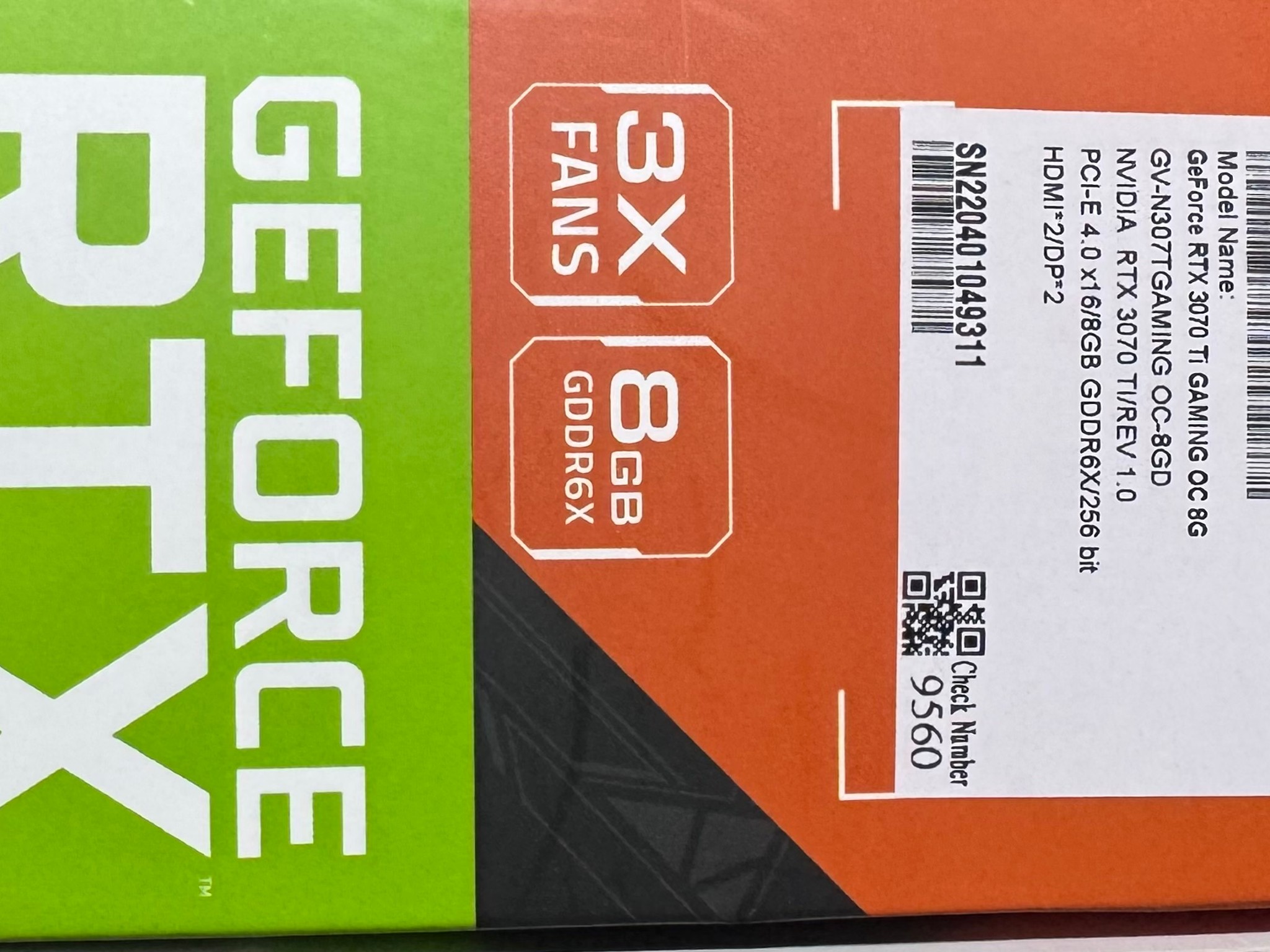 Gigabyte GeForce RTX 3070 Ti EAGLE 8G