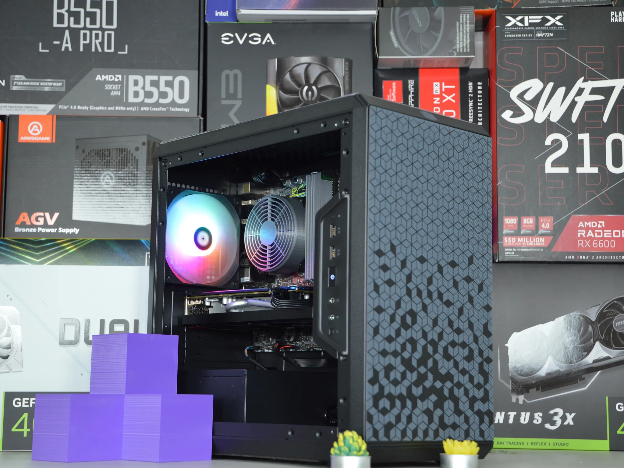 🍱🍱| RX 580 8GB | INTEL i3 8100 | 16GB DDR4 RAM | 512GB SATA SSD | Lunch Box 2.0 |