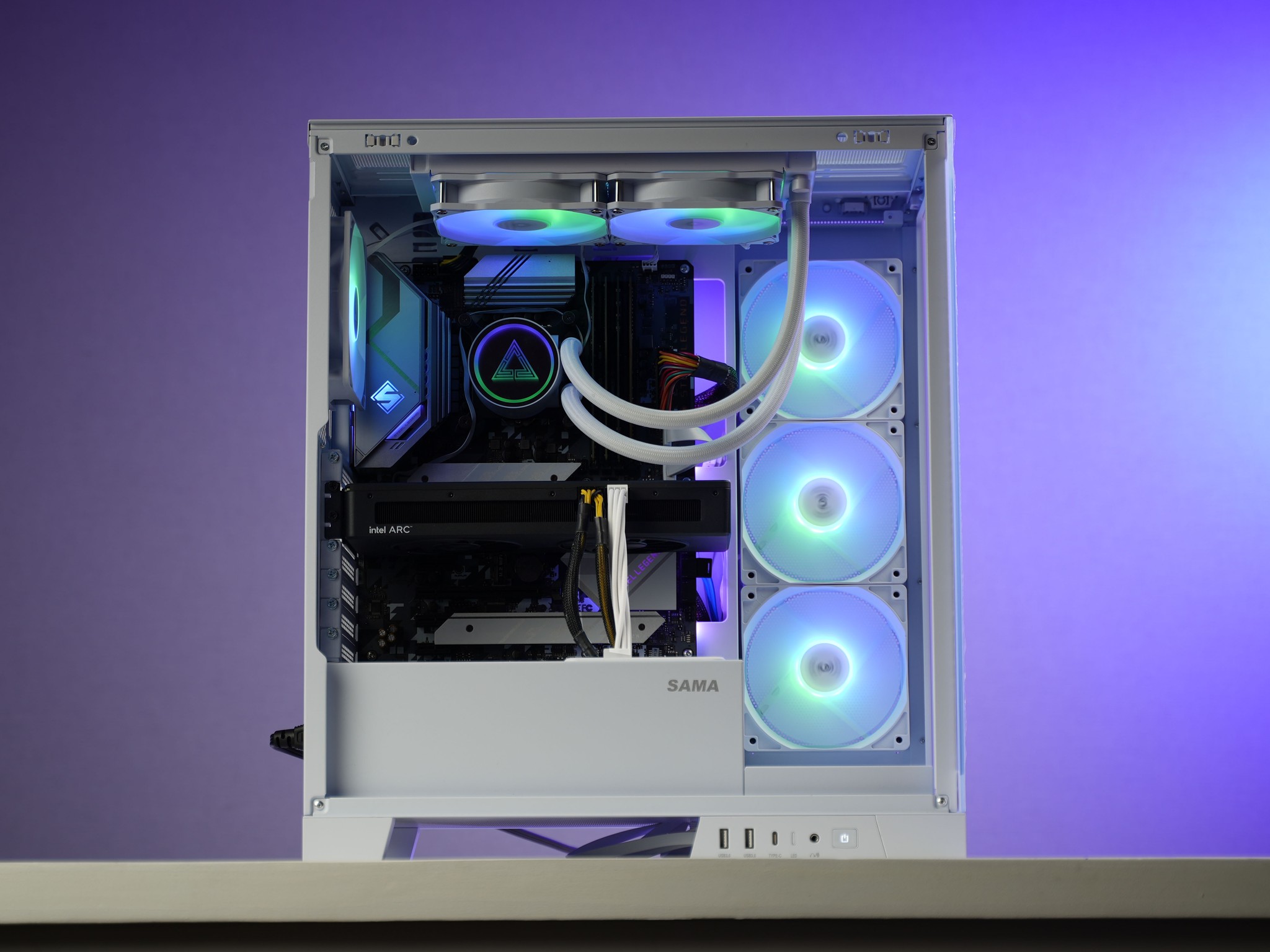\ KF-00 / Intel Arc A770 Intel Core i5 11600Kf 32GB 1.3TB Windows 11 Gaming PC Powerhouse