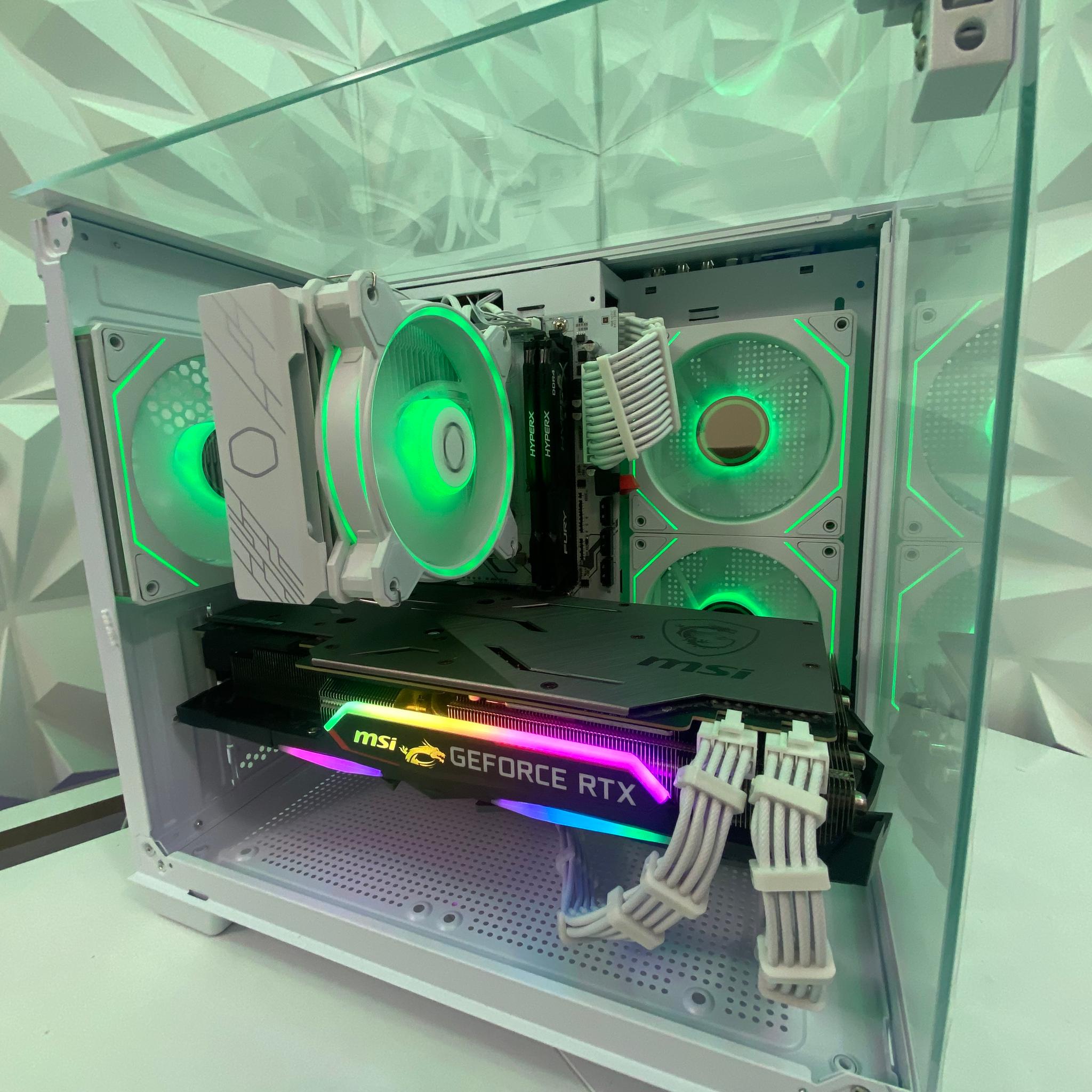 🎅🎅 White Elite Build – Ryzen 5 3600 + RTX 2080 8GB | 1080p/1440p High FPS Ready