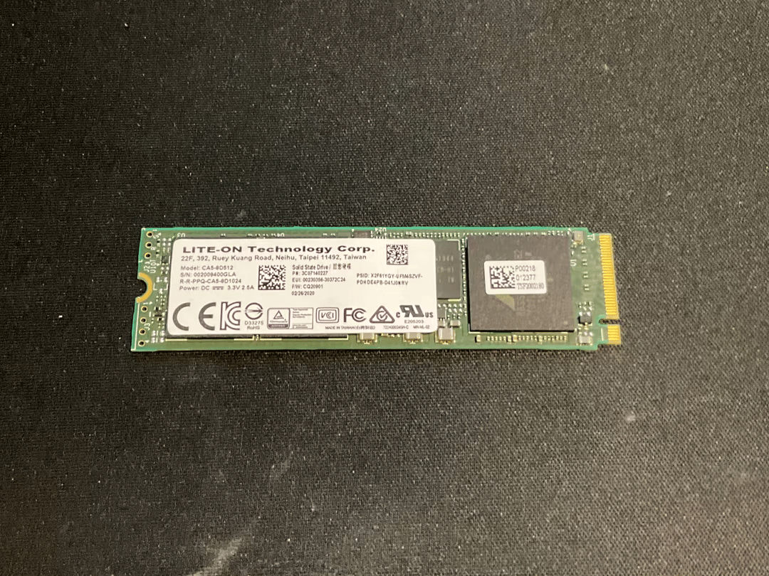 Lite-On 512GB nvme ssd 